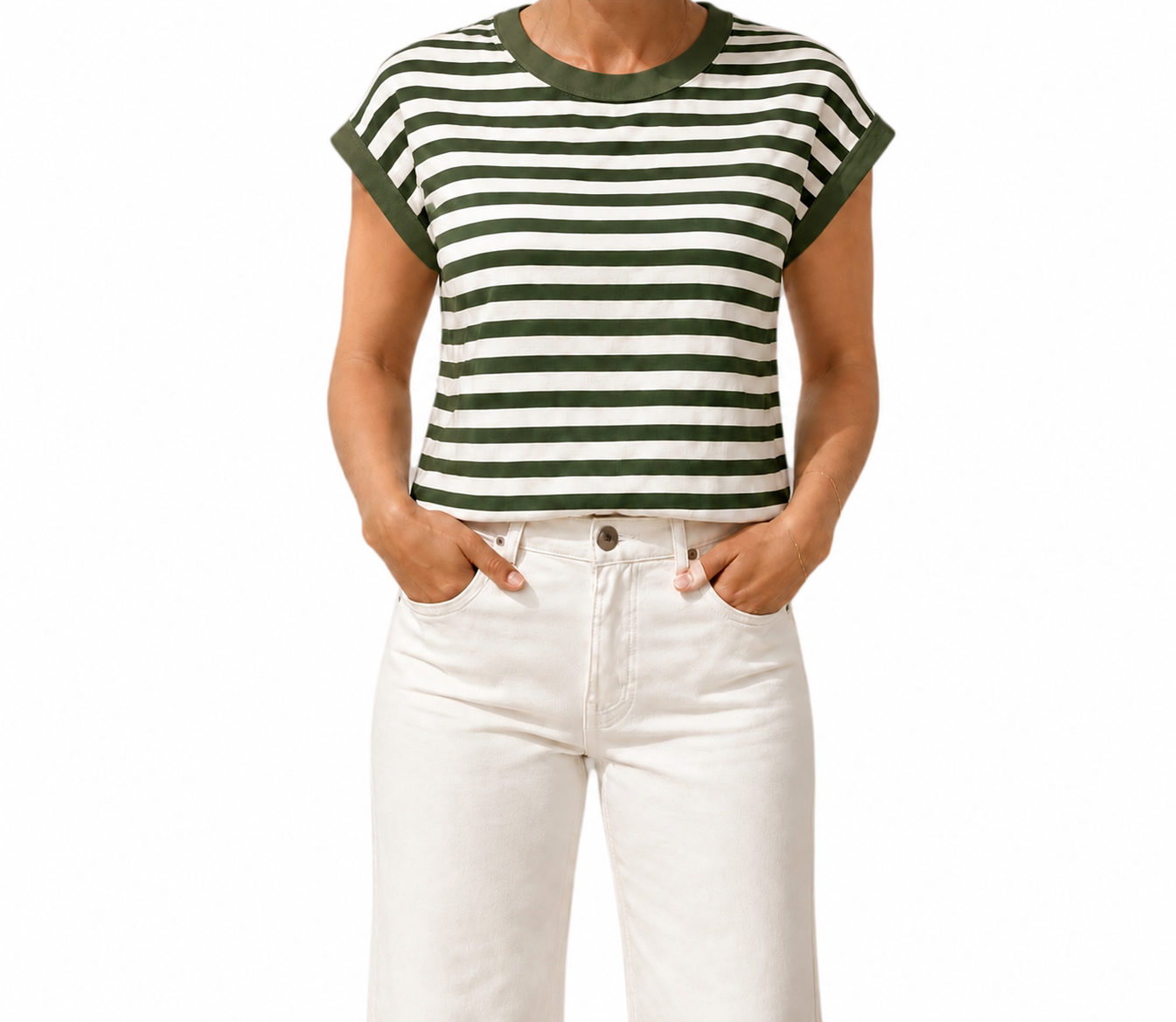 Matié maglia riviera panna/verde