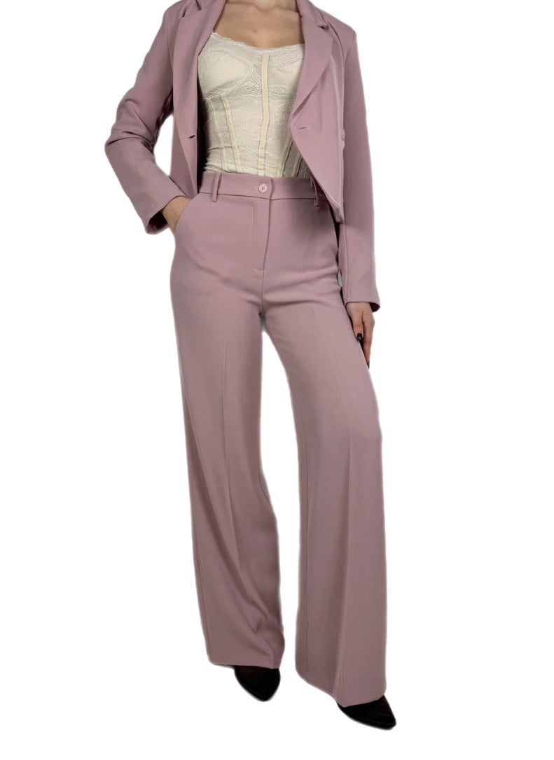 Brend pantalone crop rosa