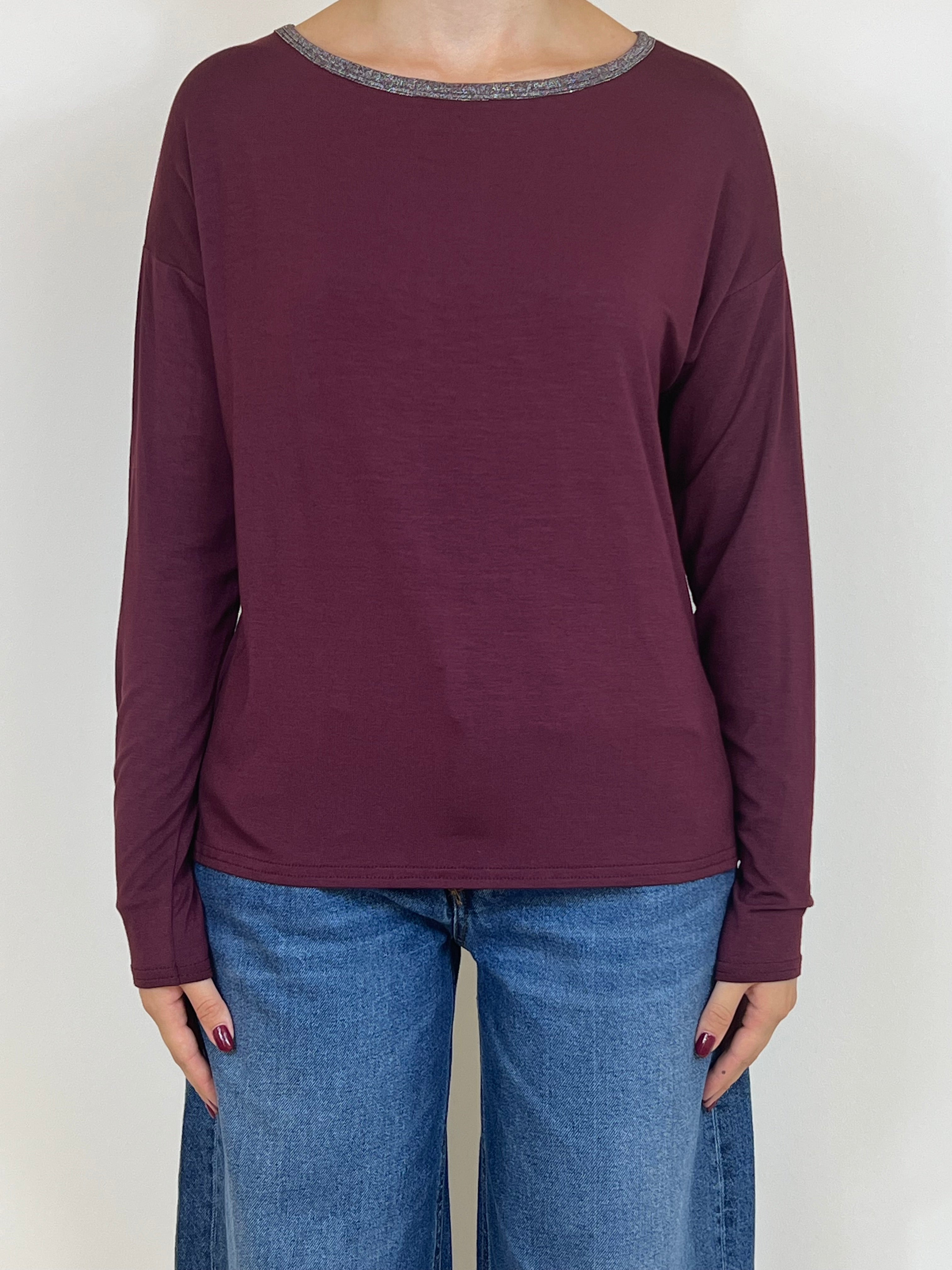 Susy mix maglia bordo lurex