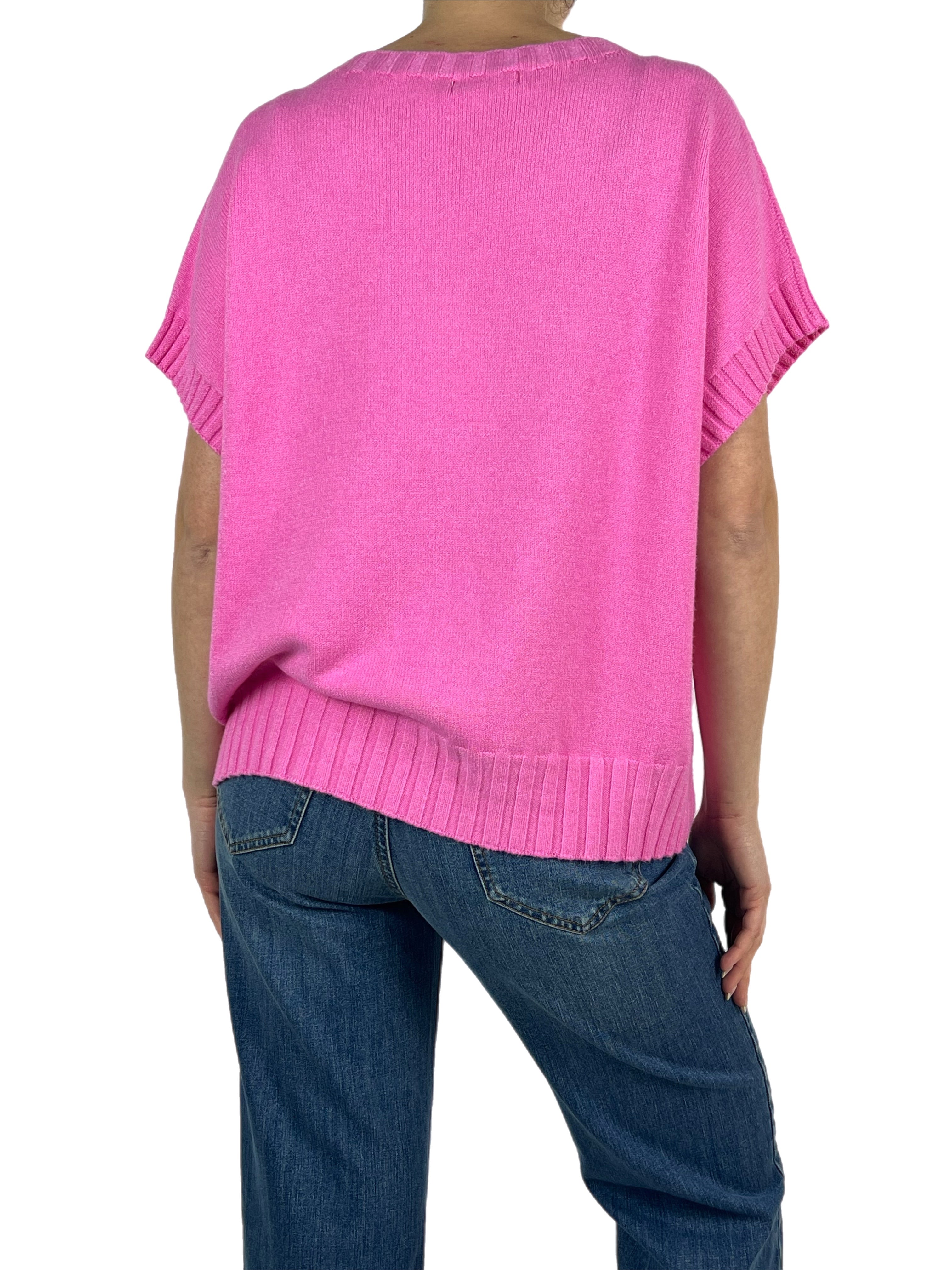 Matié gilet peonia rosa