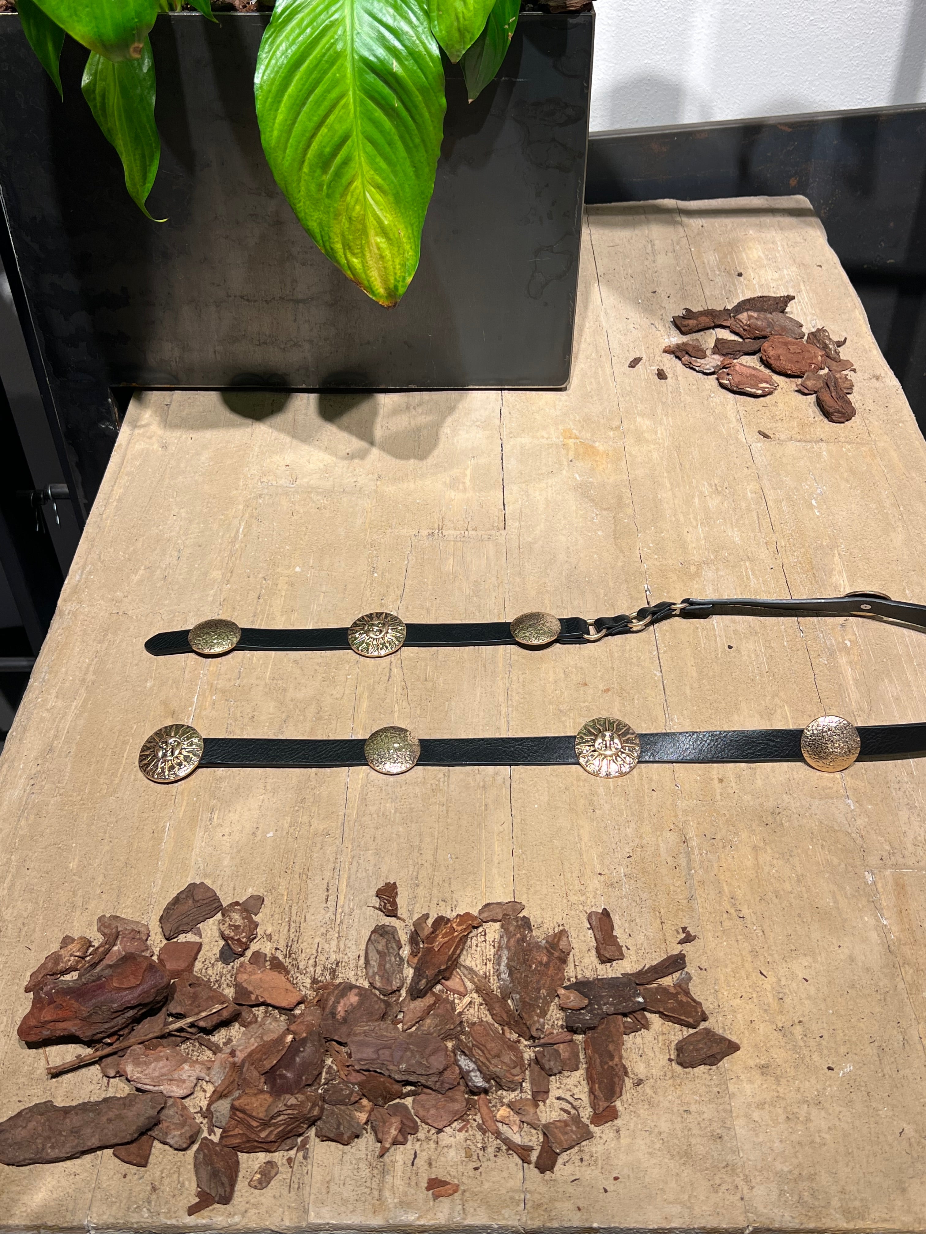 Matié cintura pelle sole nero