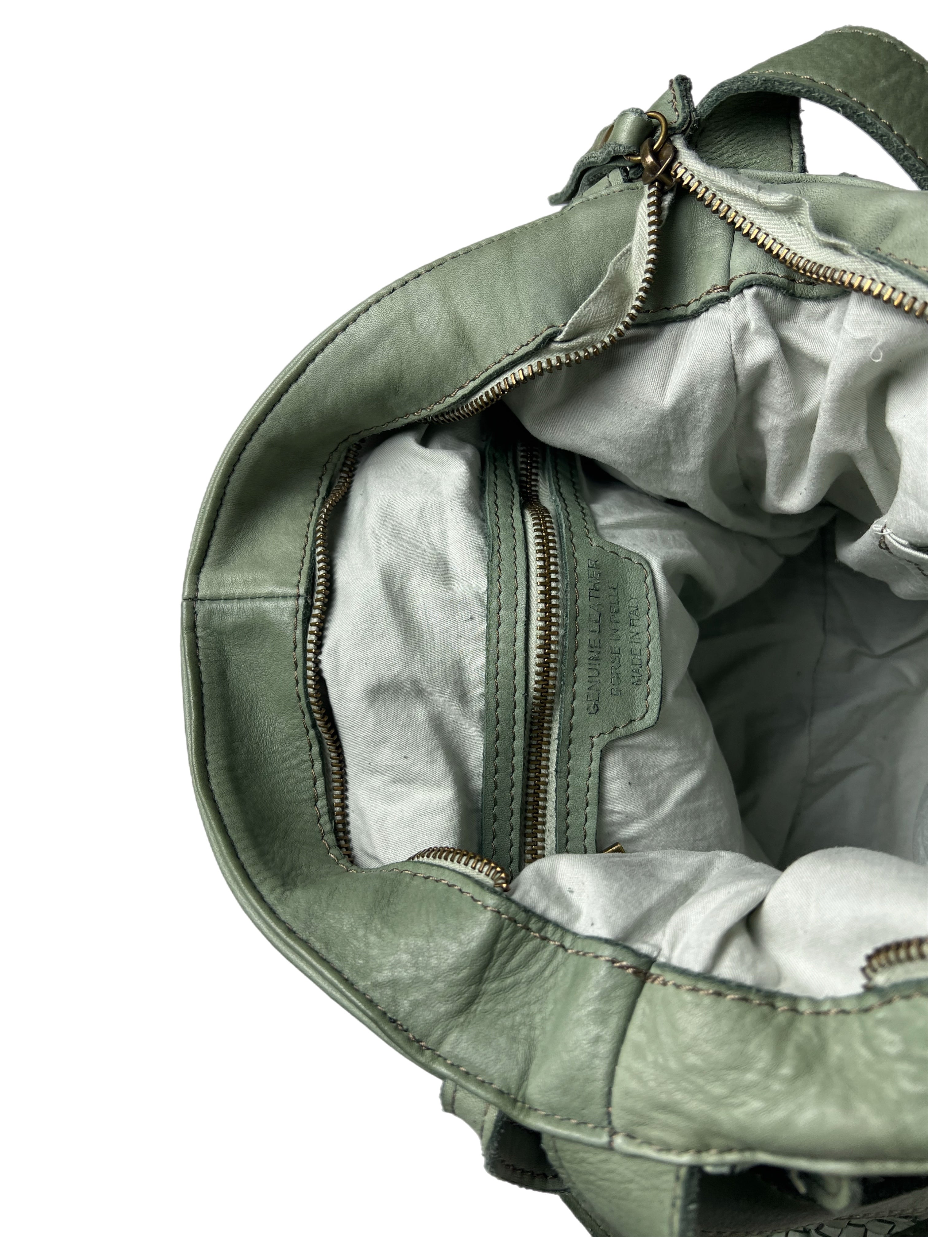 Matié borsa pelle Benidorm salvia