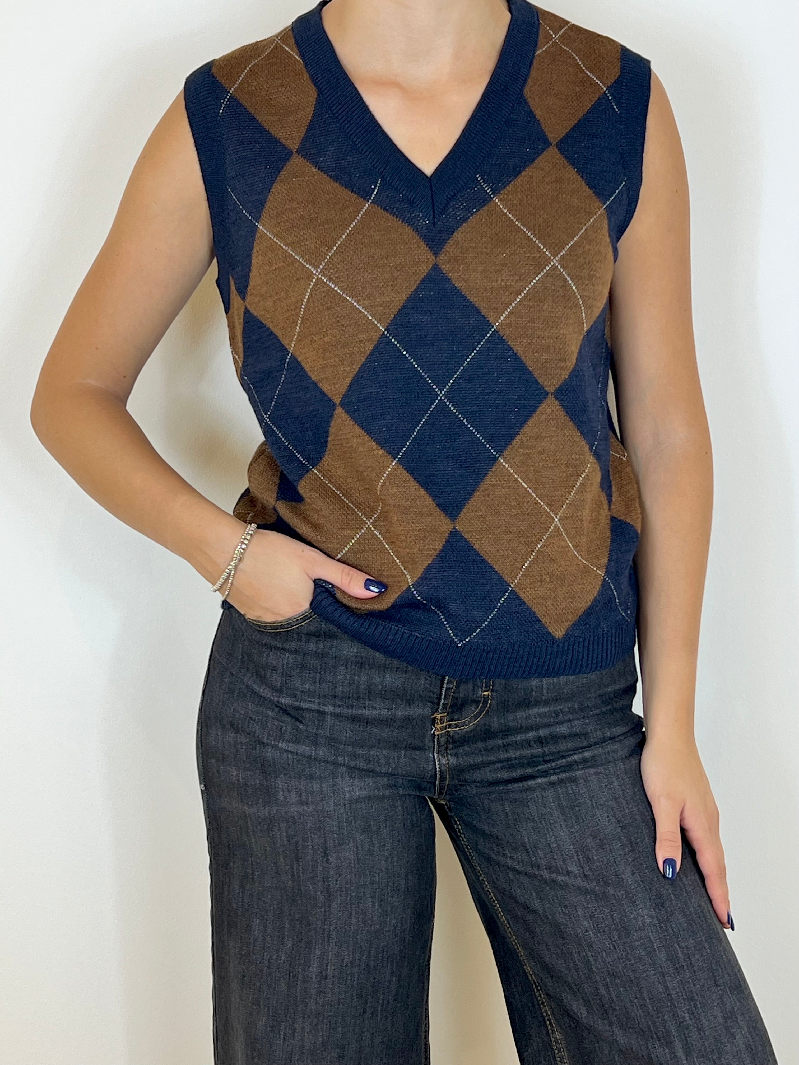 Reverse gilet ikaria blu