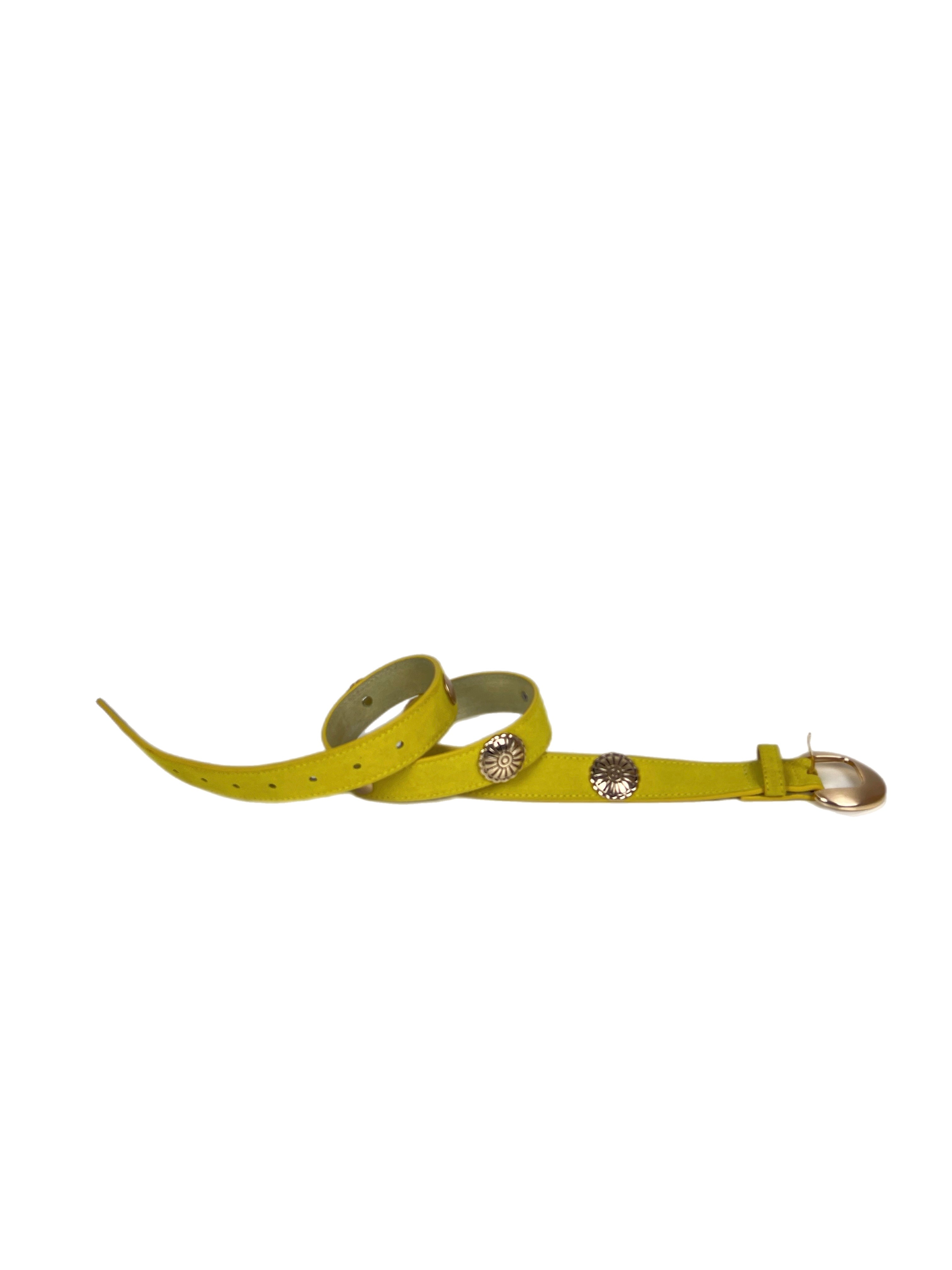 Matié cintura camoscio loto giallo