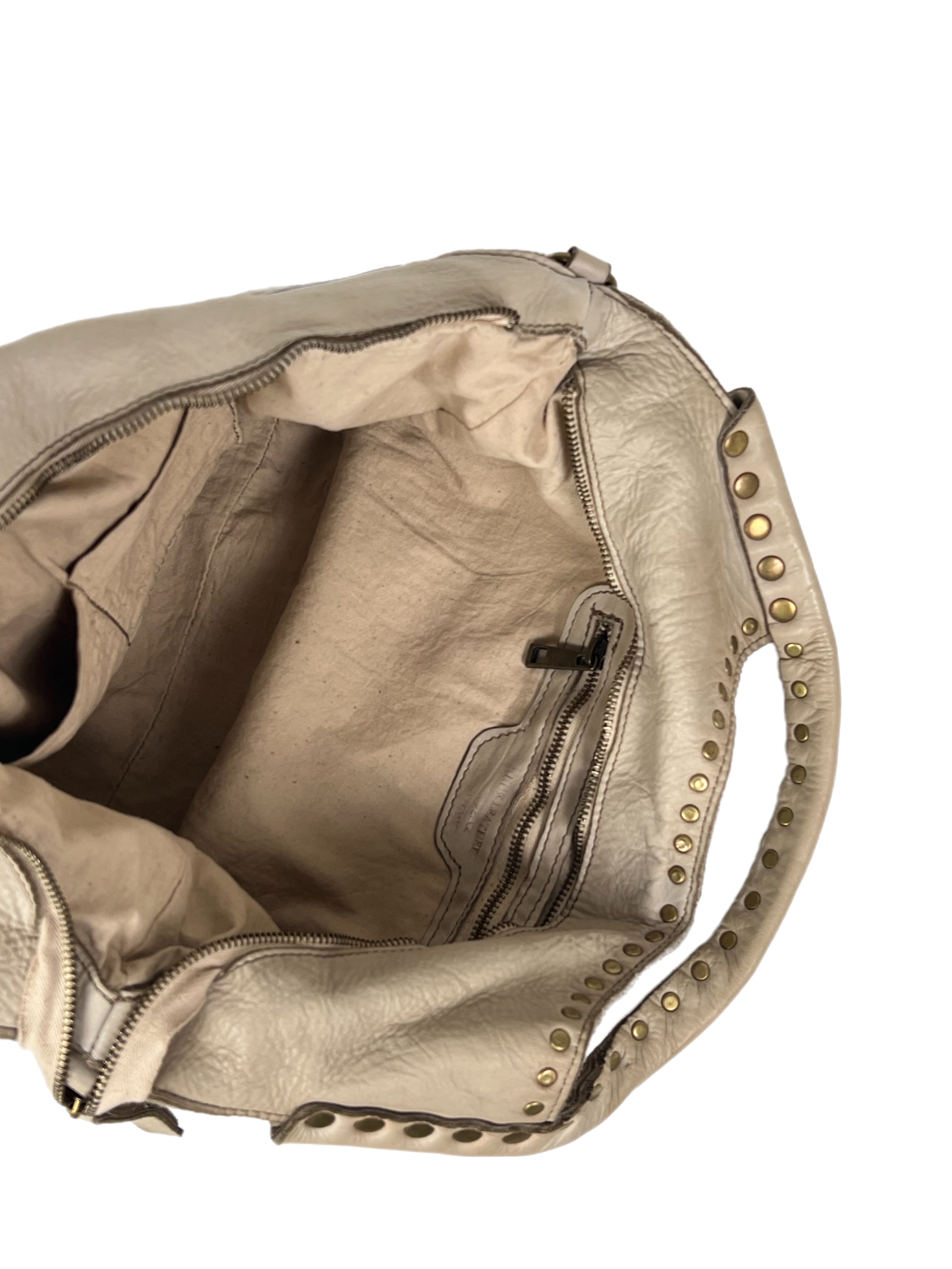 Matié borsa pelle Segovia sabbia