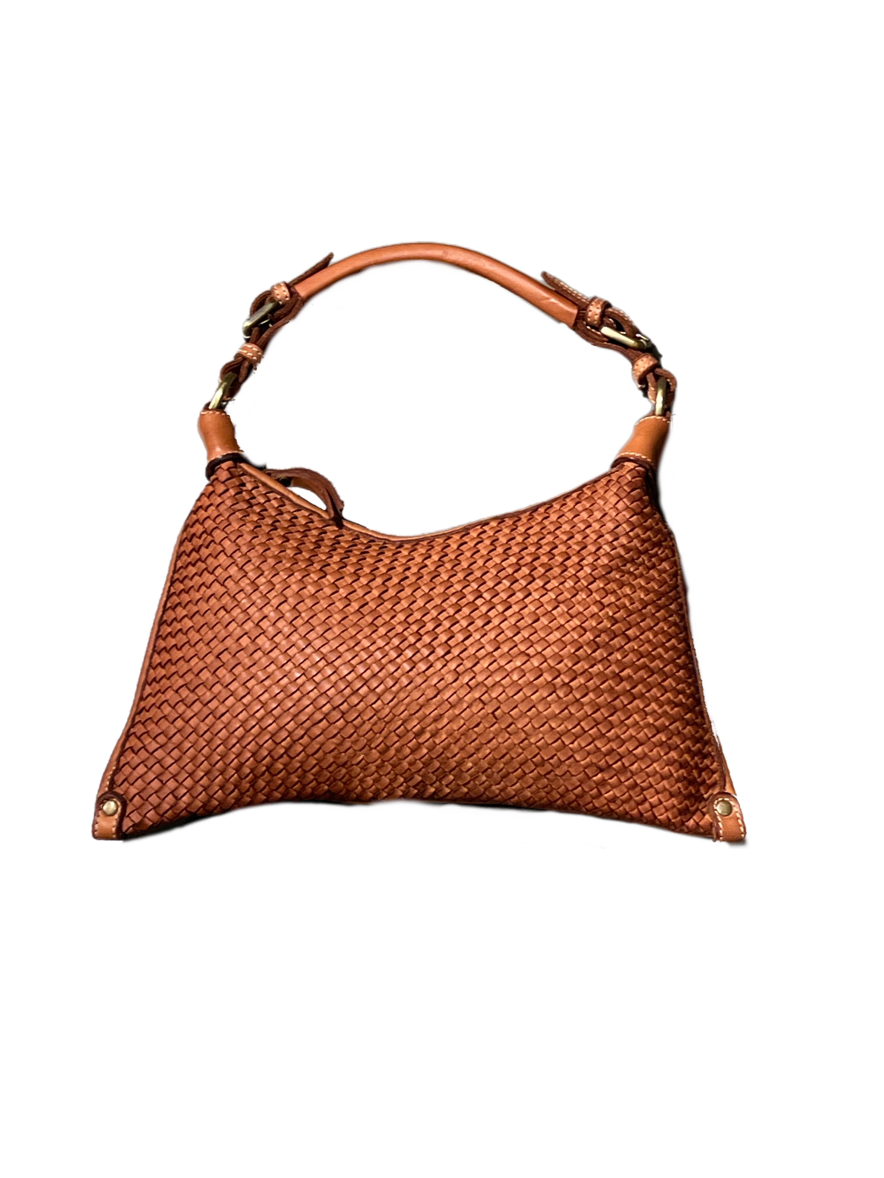 Matié borsa pelle Praga cuoio