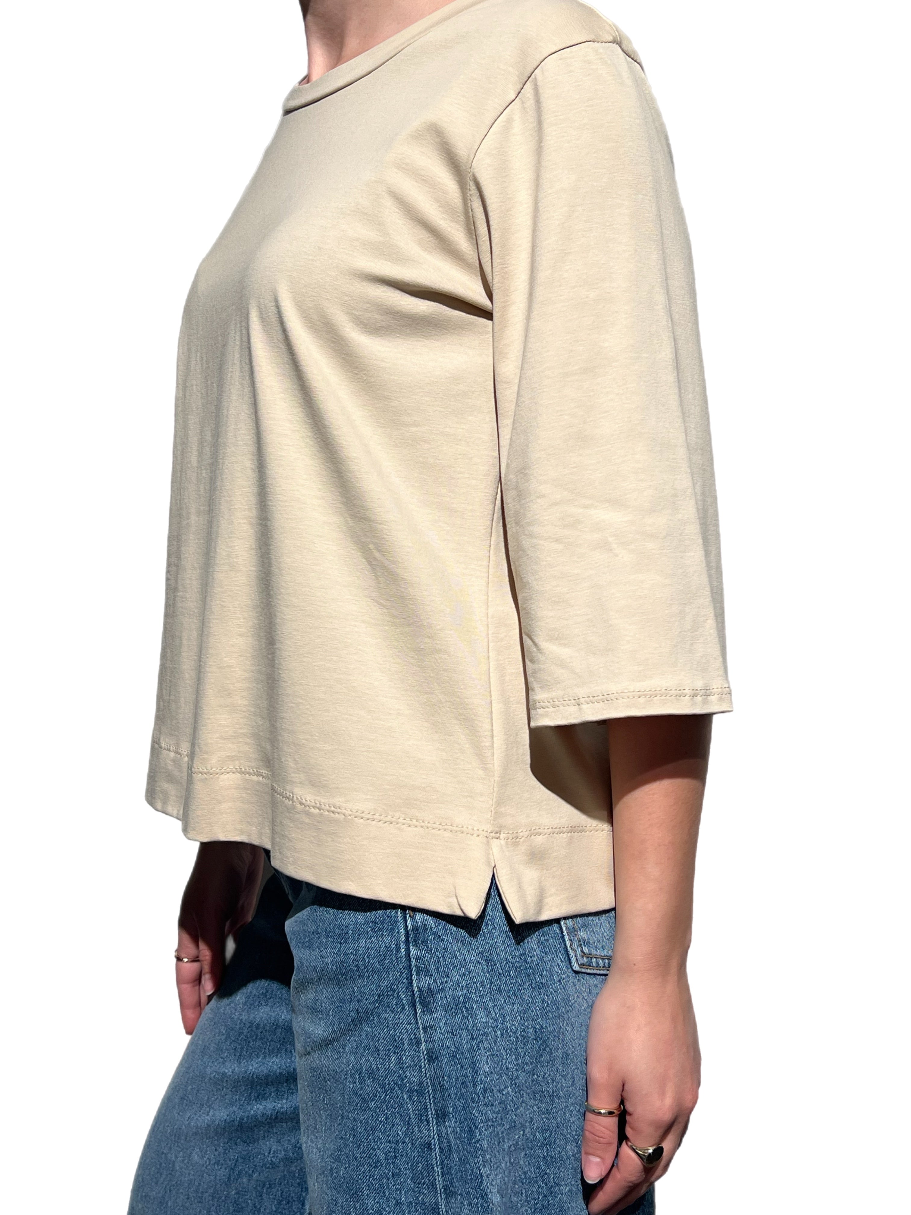 Matié t-shirt track sabbia