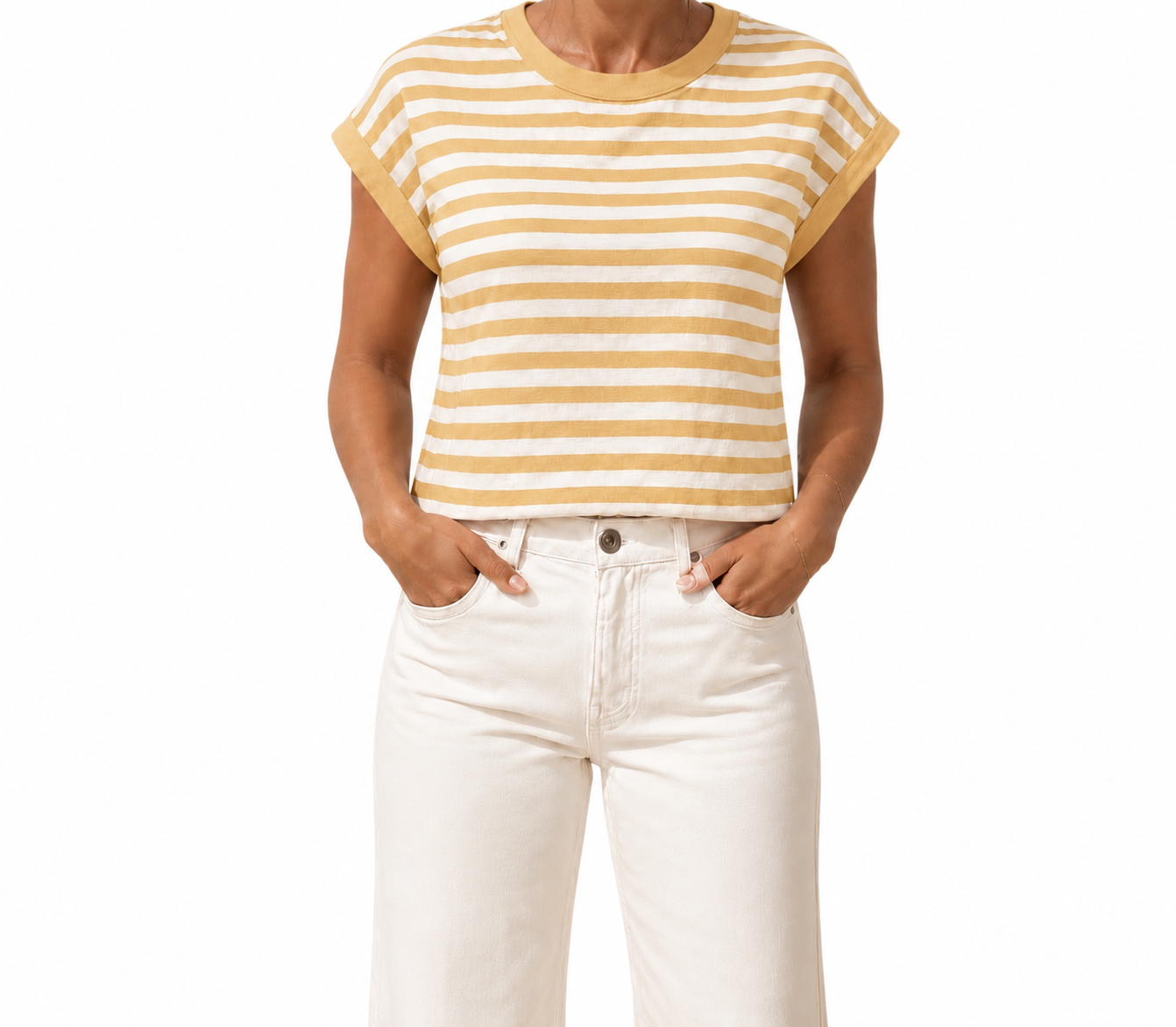 Matié maglia riviera panna/senape