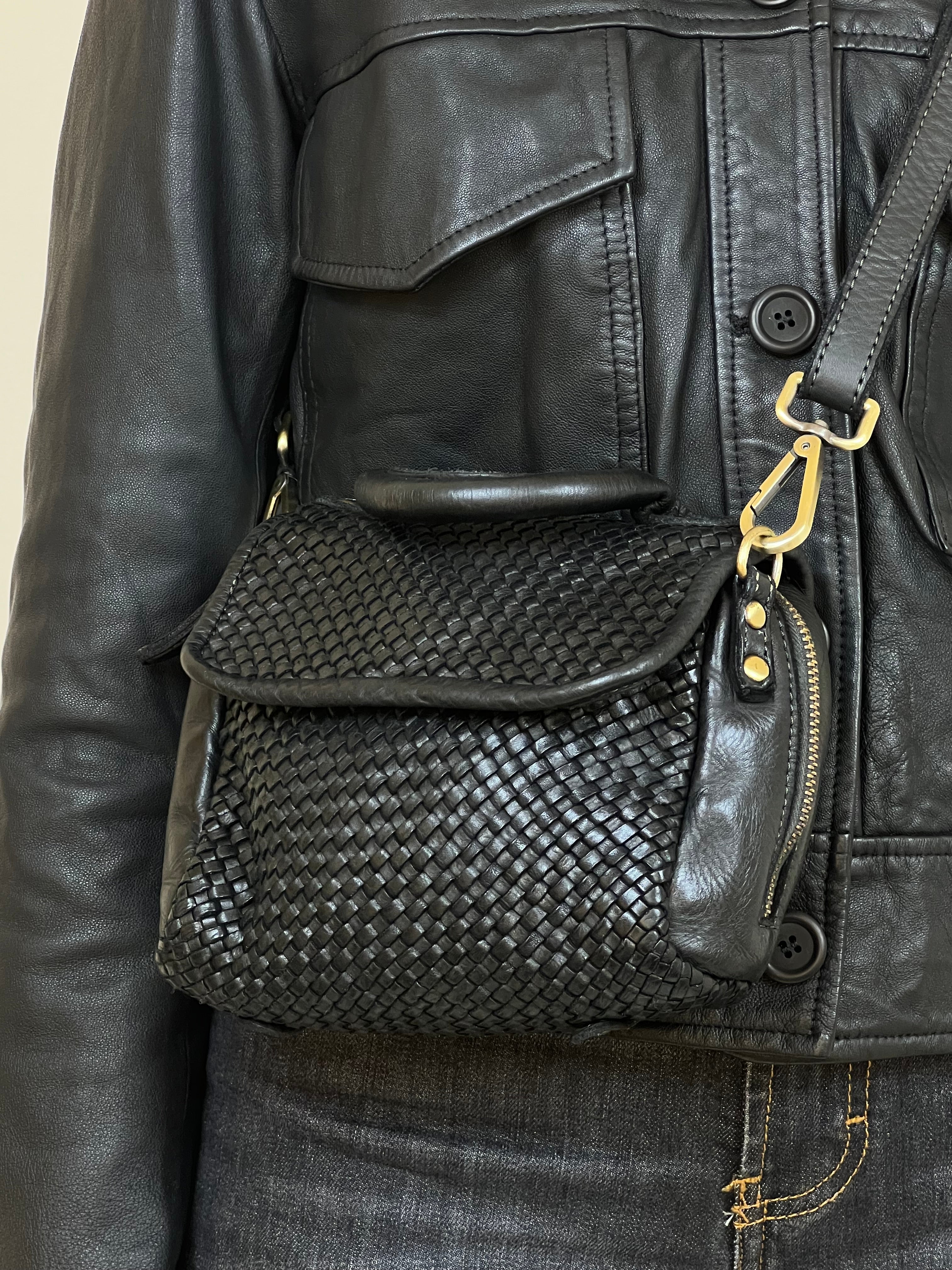 MATIÉ Bag Kitty intreccio pelle