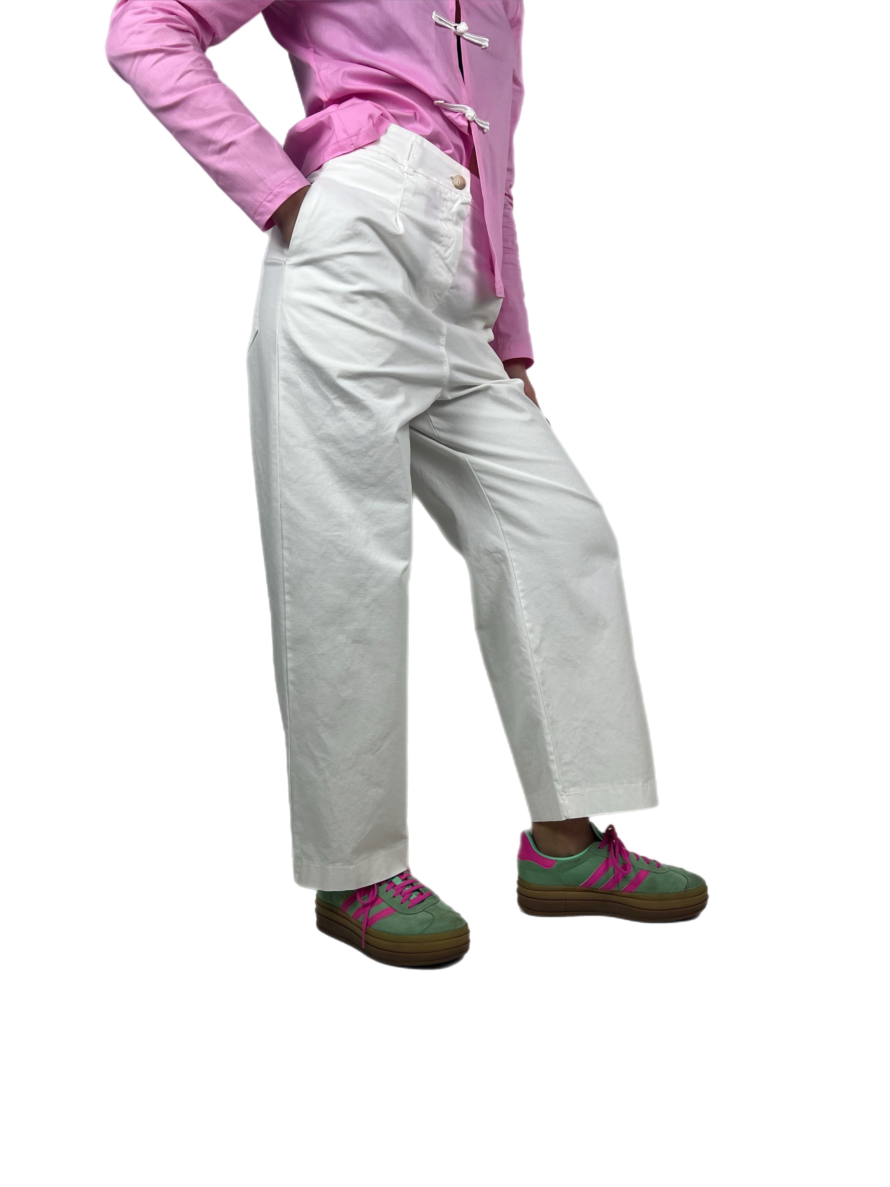 Matié pantalone daily bianco