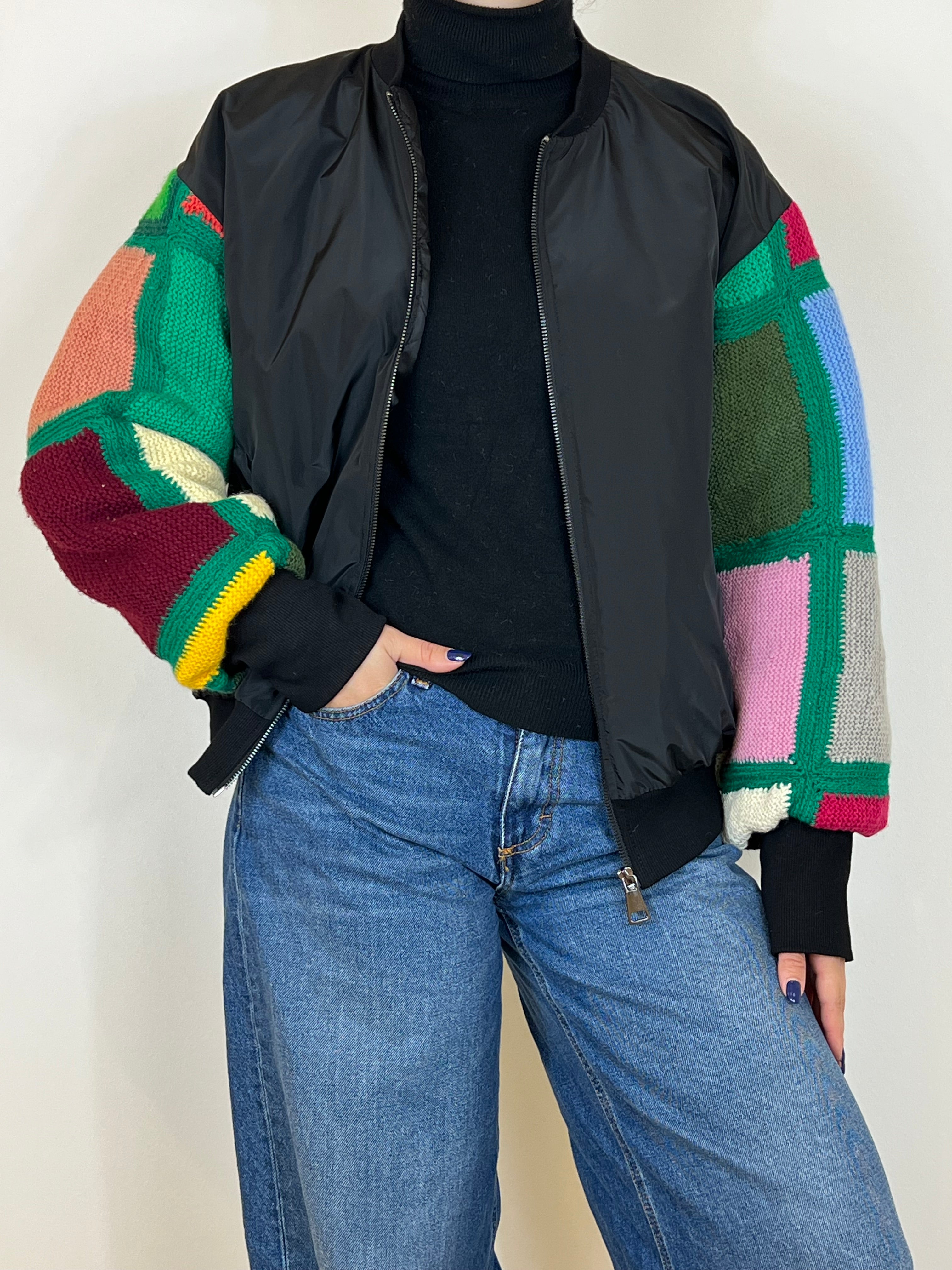 Susy Mix bomber crochet patch