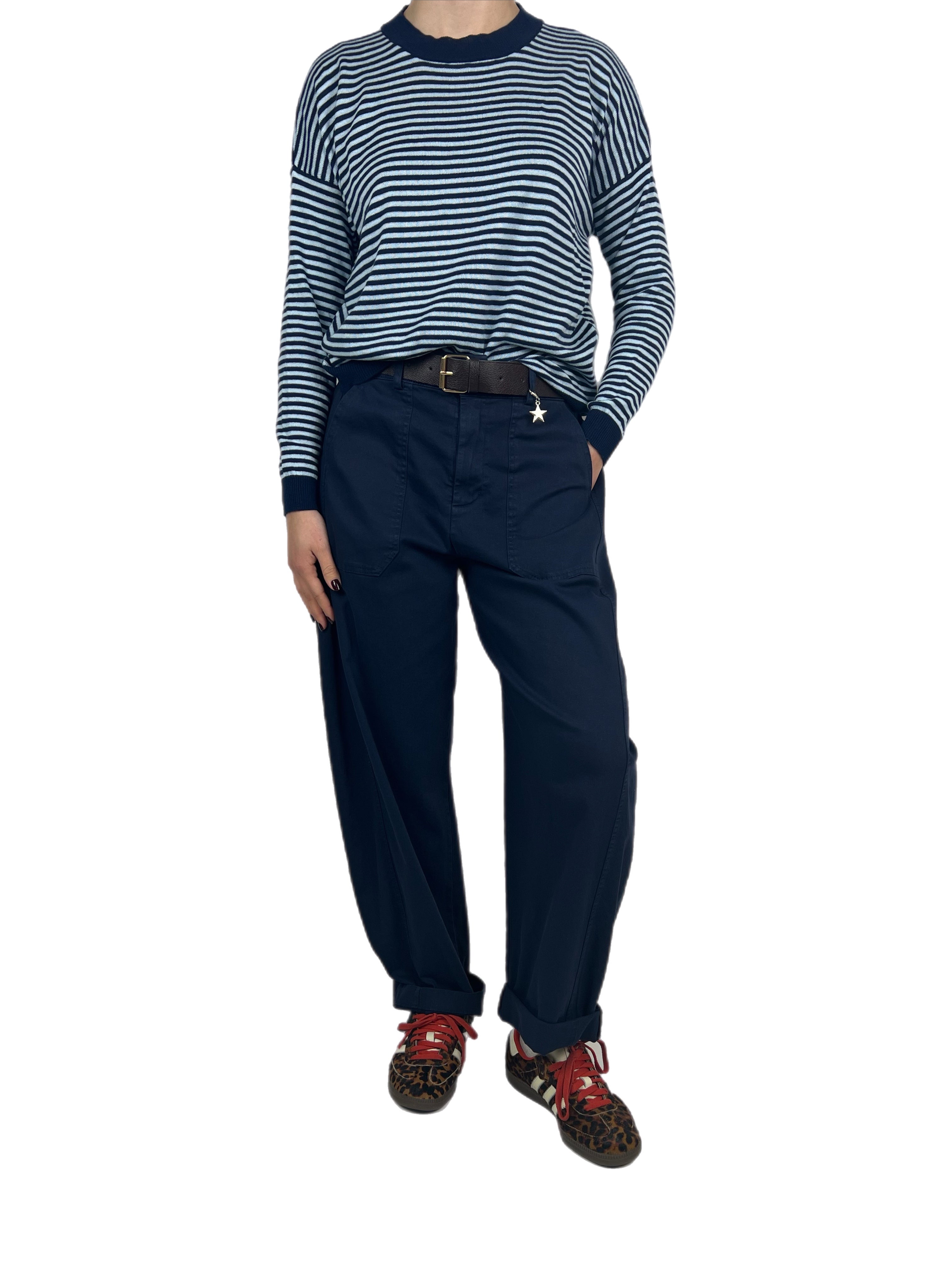 Susy Mix pantalone stellina blu