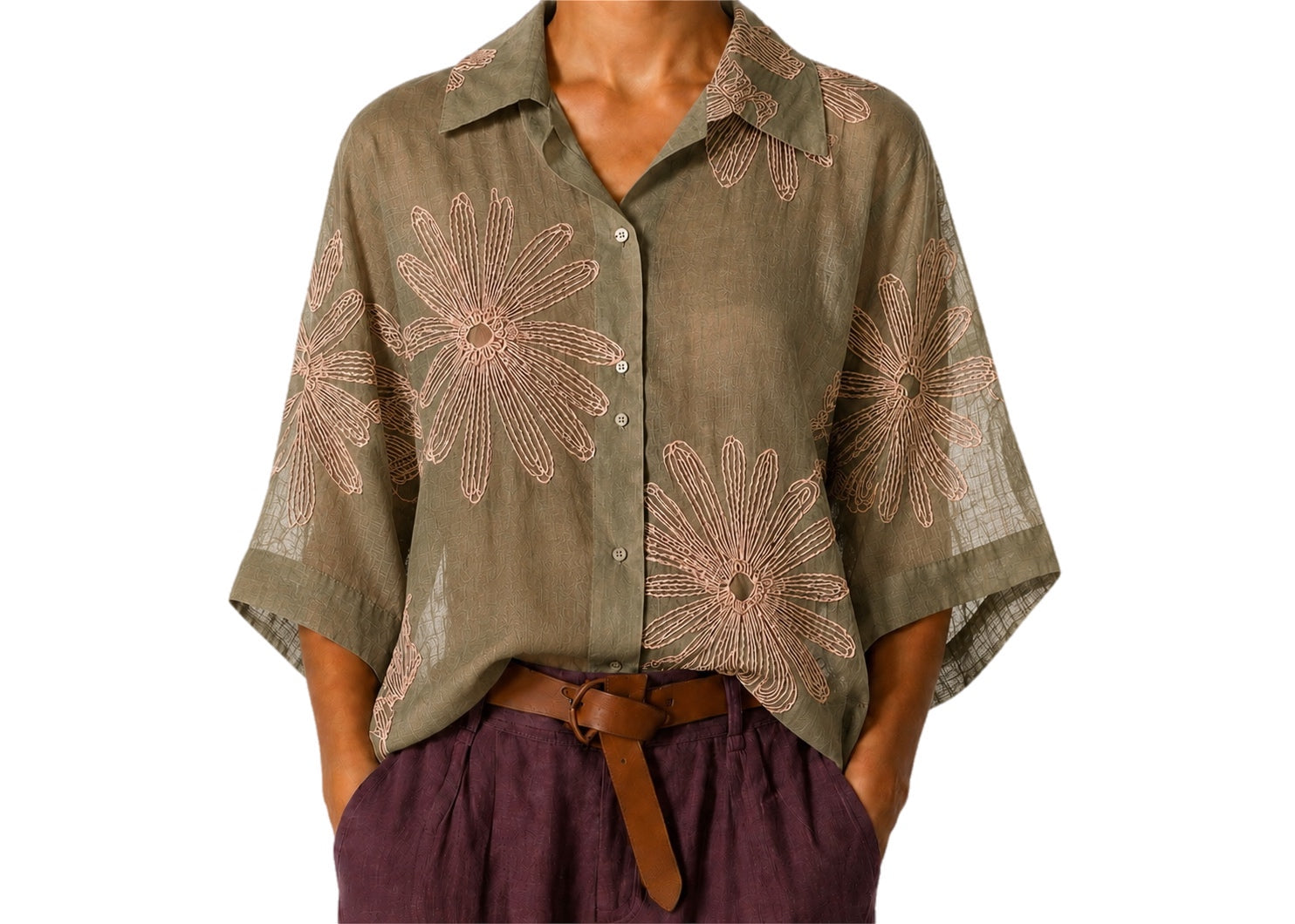 Matié camicia silla salvia