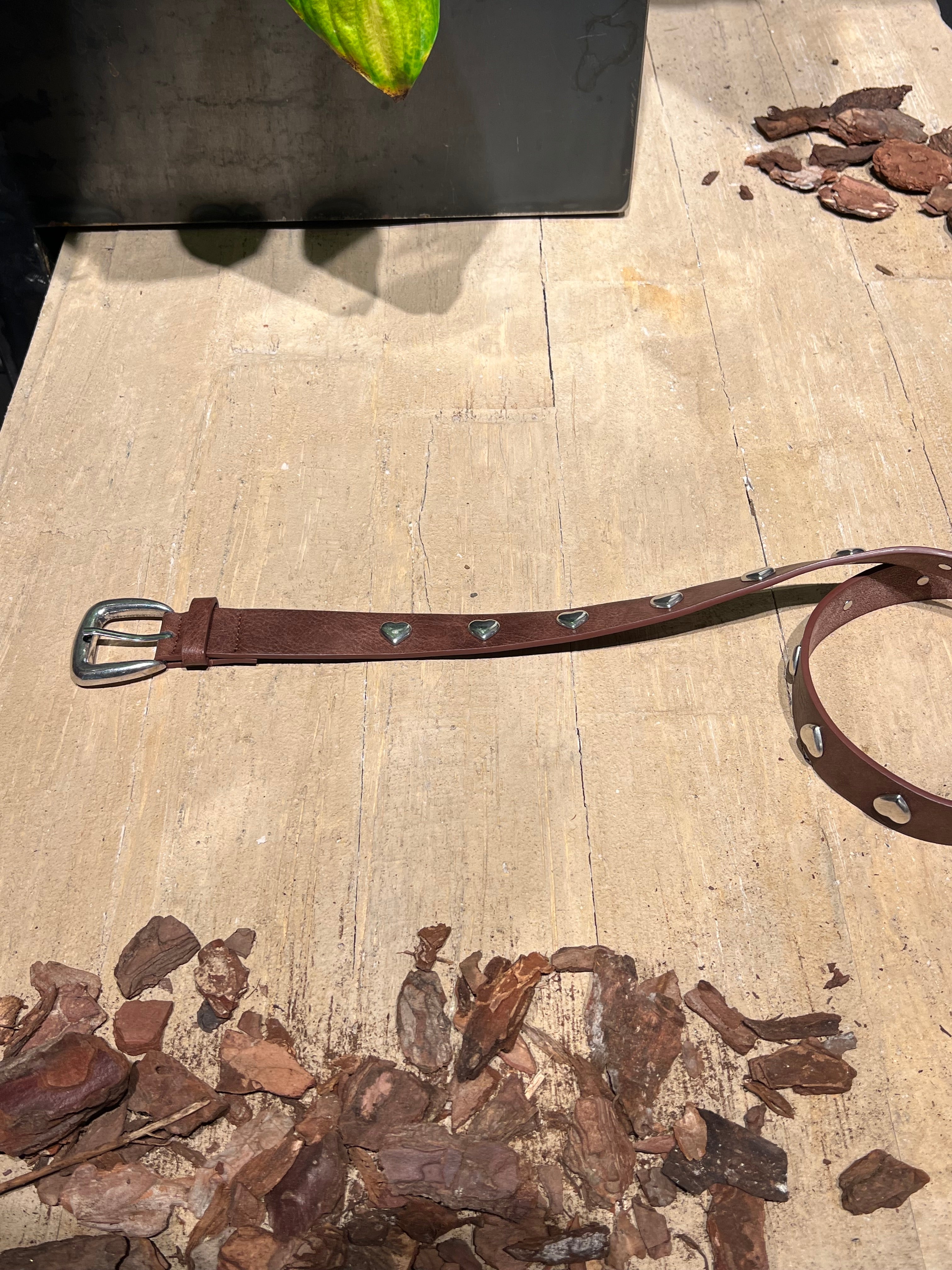 Matié cintura cuoricino cuoio