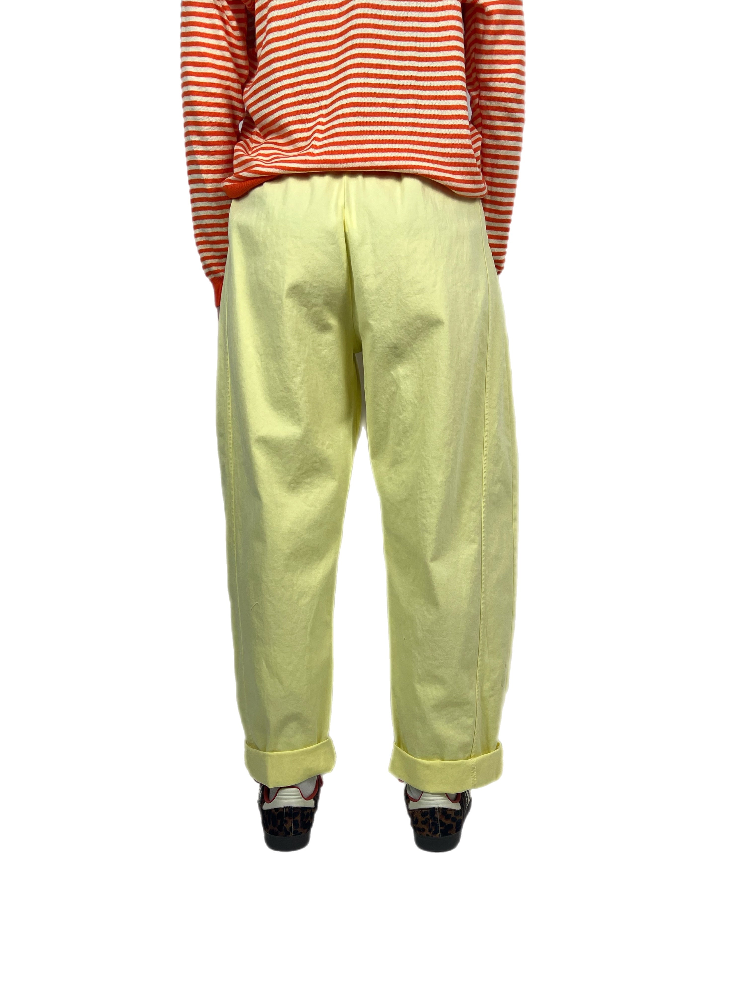 Susy mix pantalone stellina limone