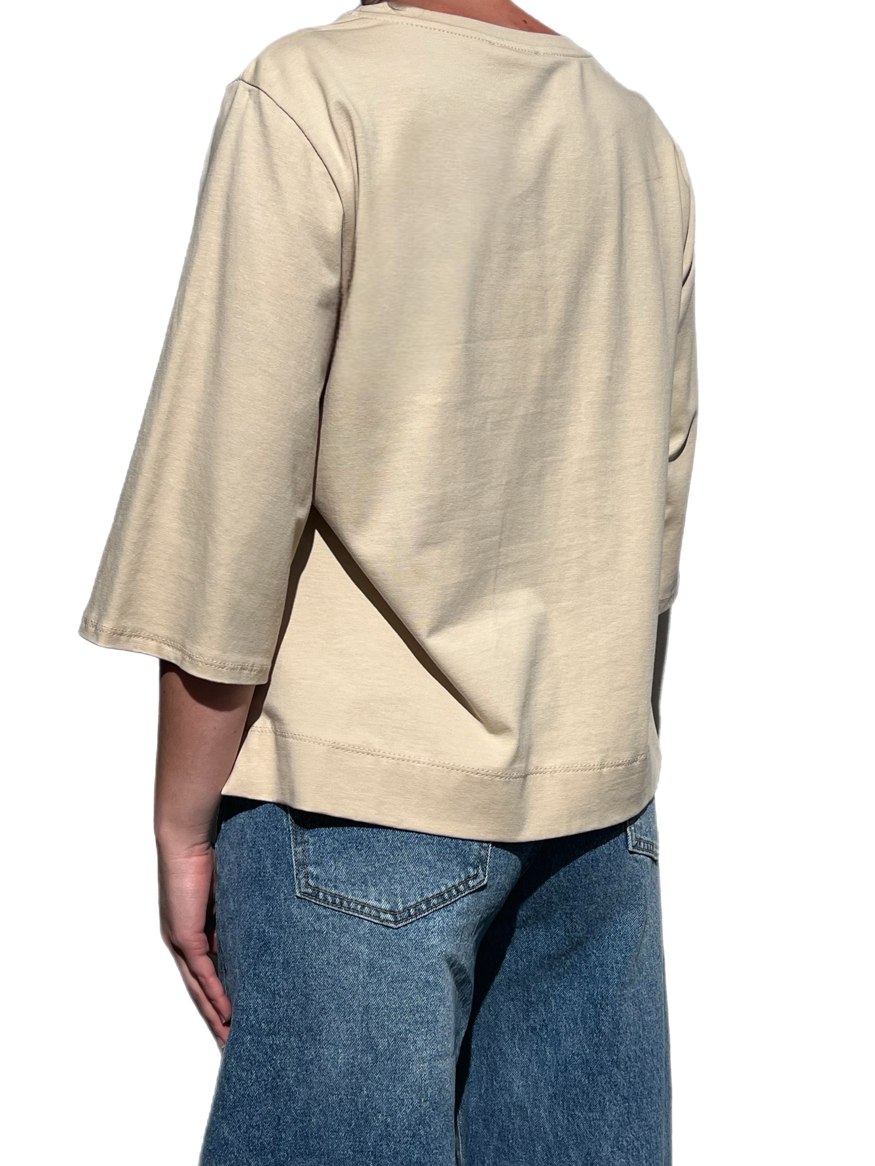 Matié t-shirt track sabbia