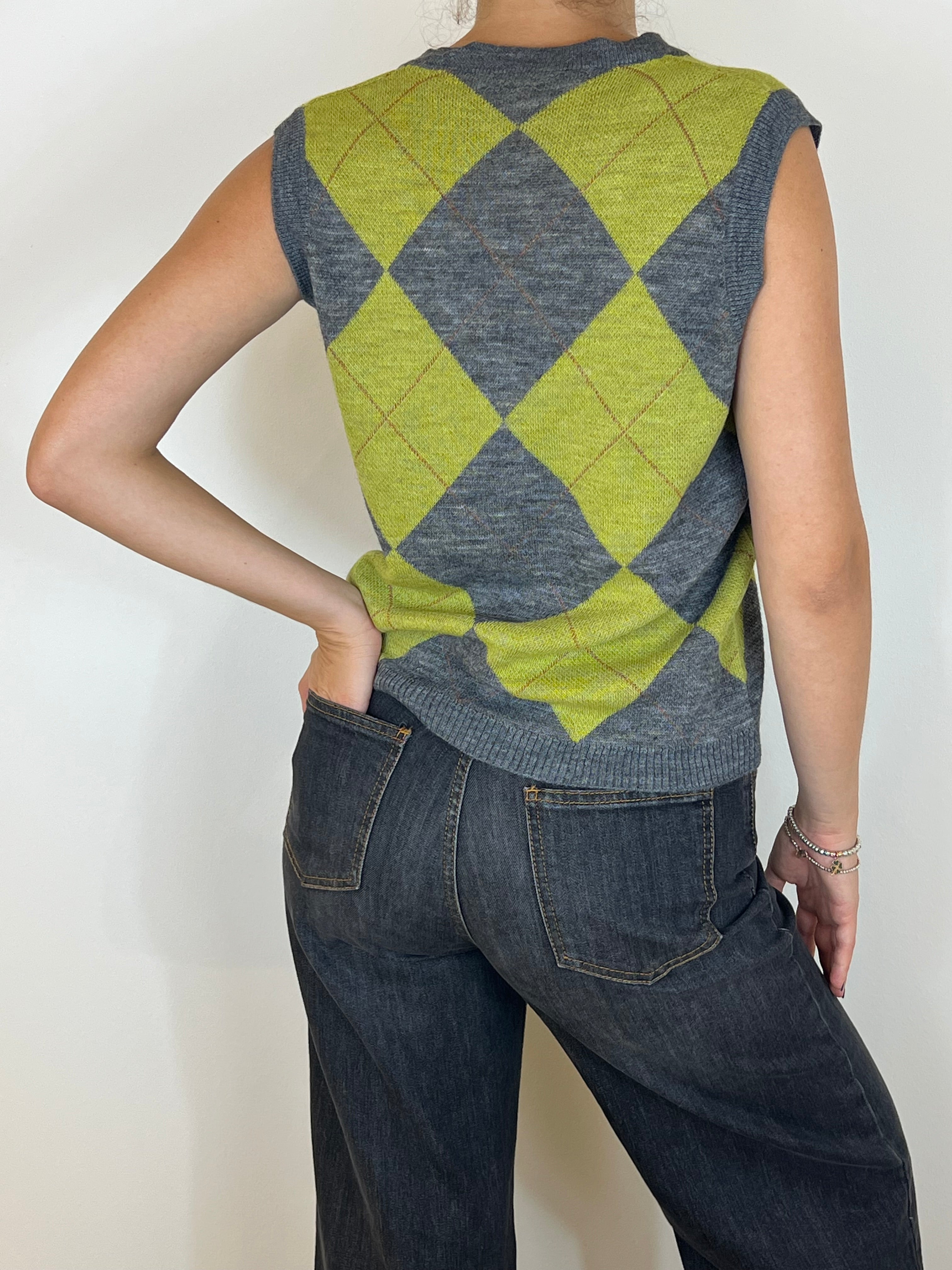 Reverse gilet ikaria lime