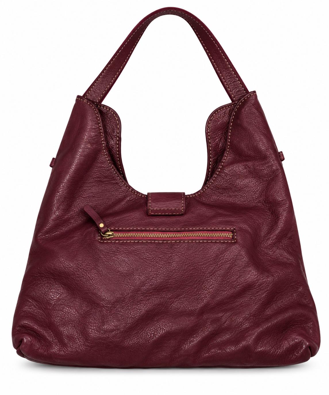 Matié borsa pelle Edimburgo bordeaux