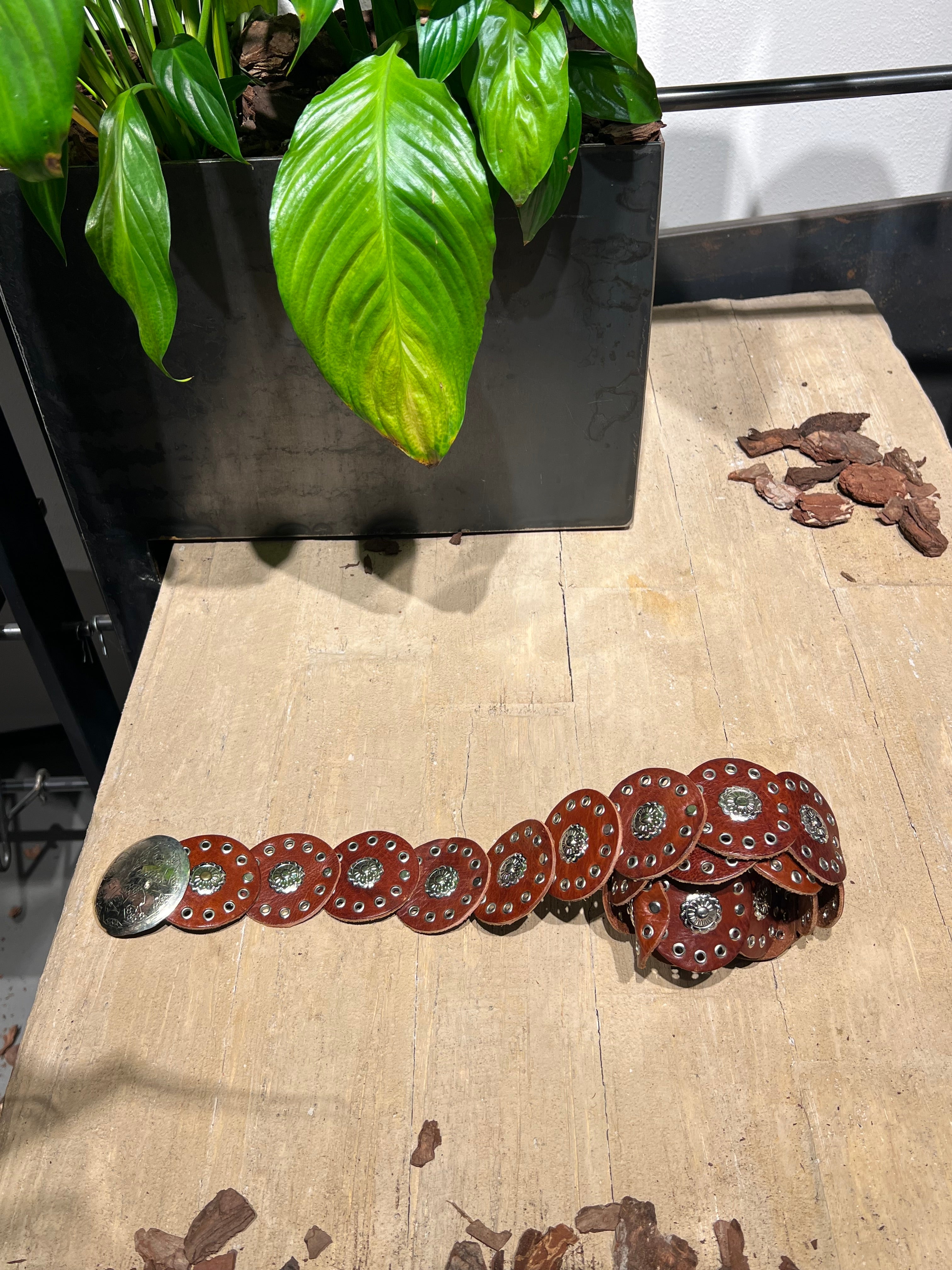 Matié Cintura pelle borchie