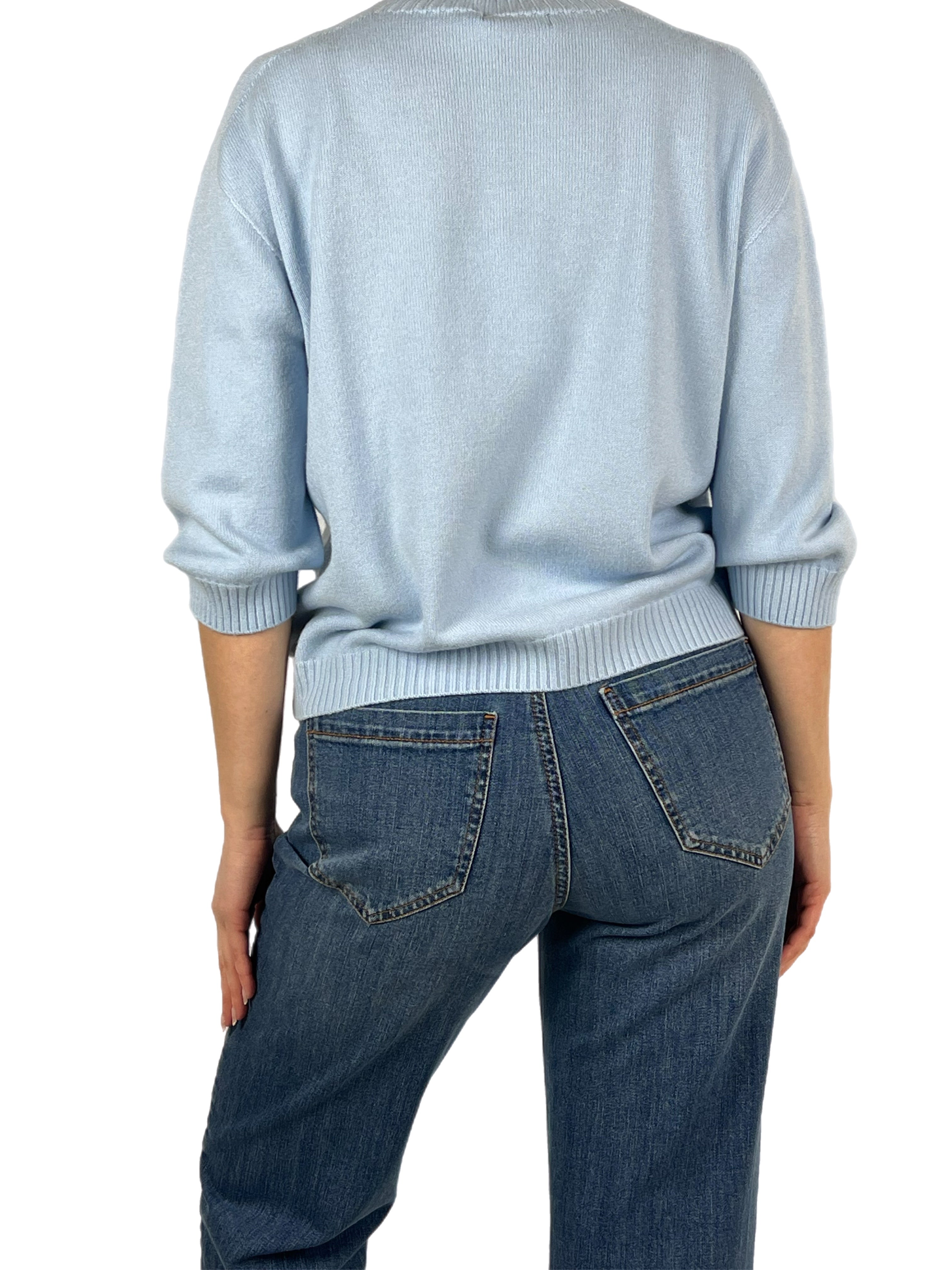 Matié maglia iris azzurro