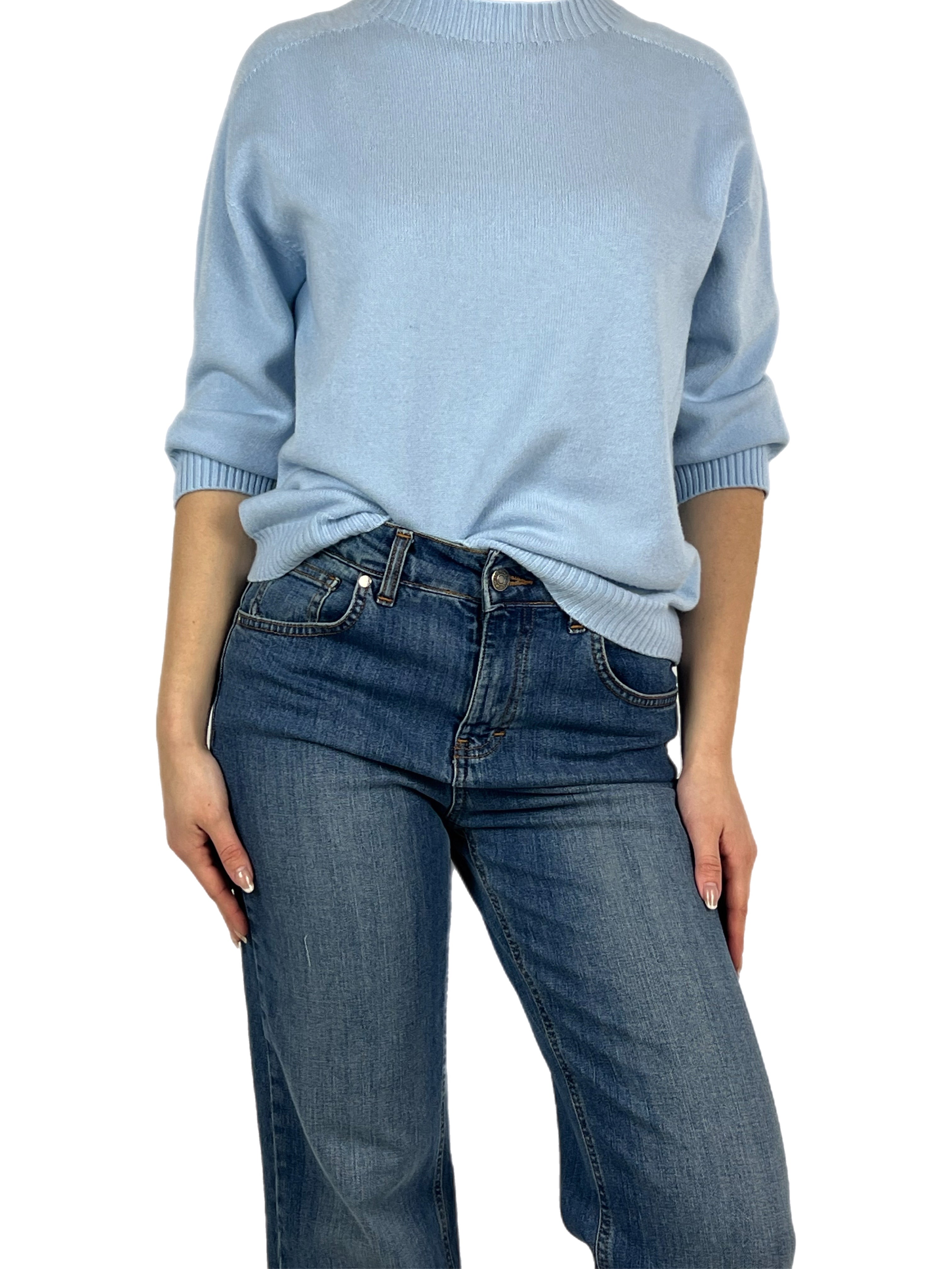 Matié maglia iris azzurro