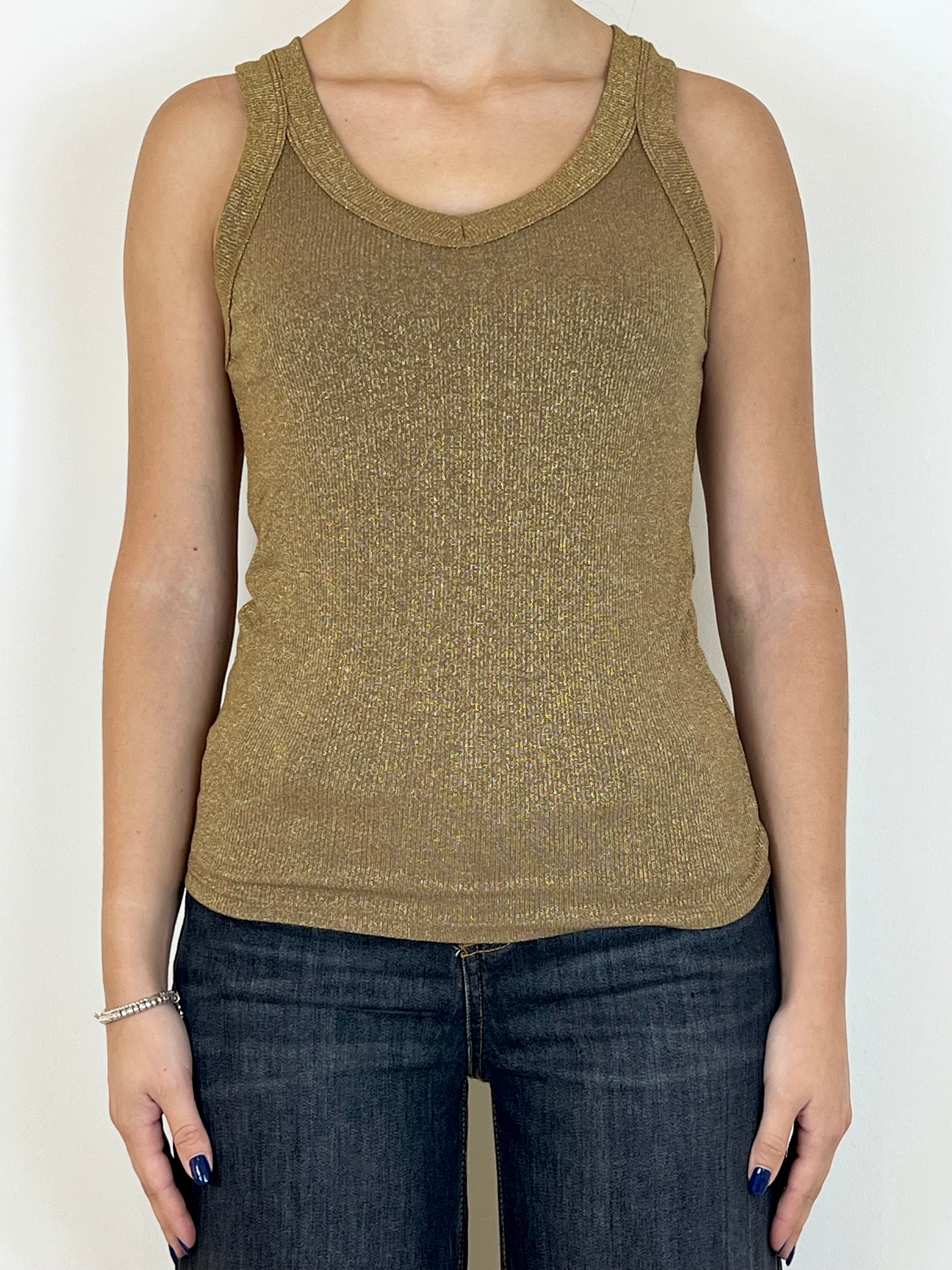 Susy Mix canotta lamé