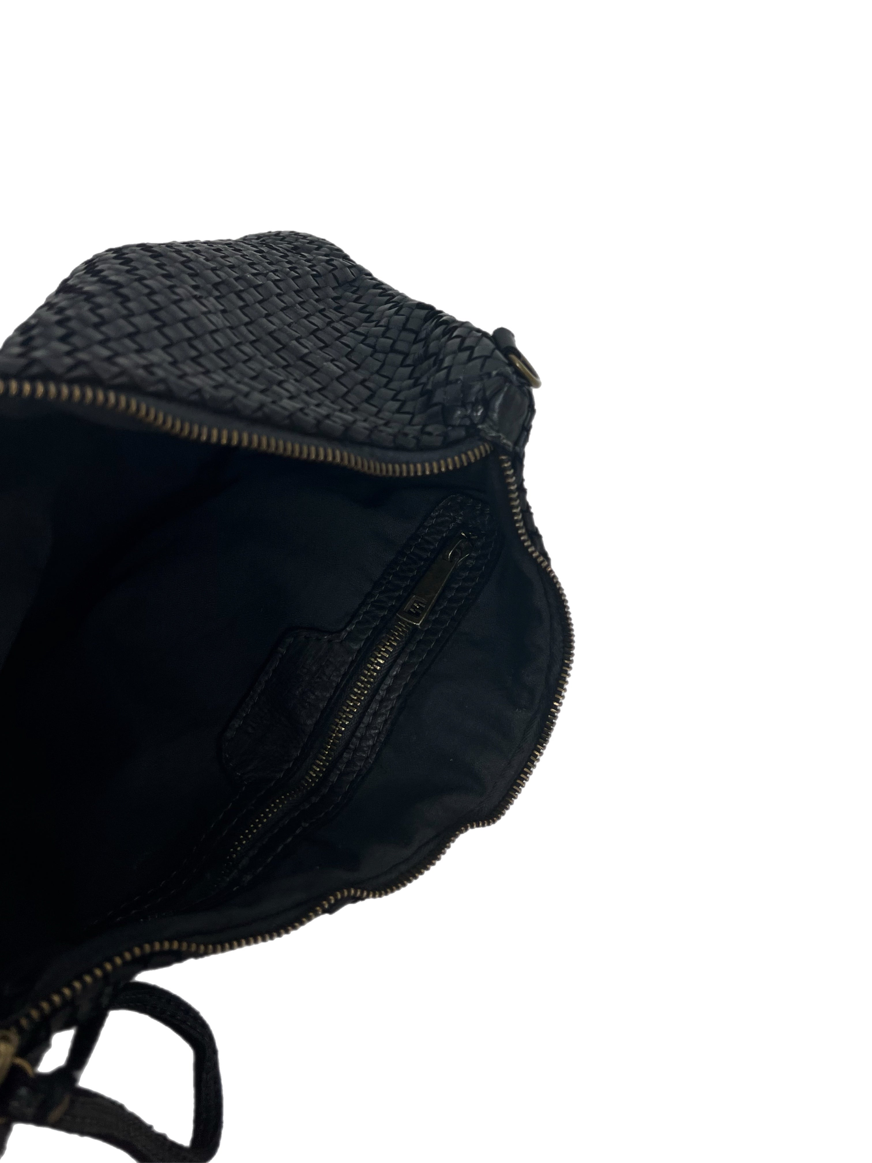 Matié borsa pelle Siviglia nera