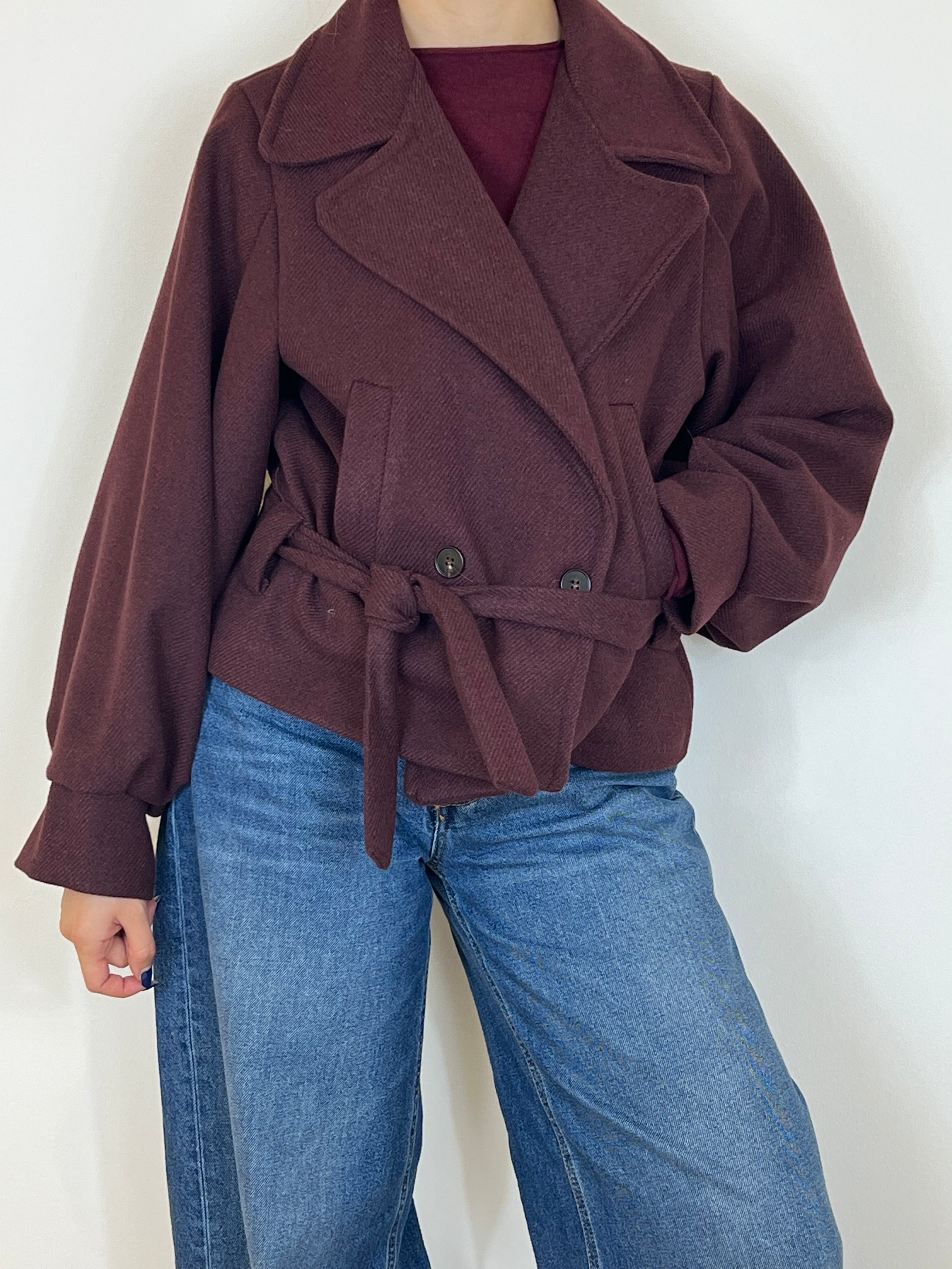 Matié cappottino Amelie burgundi