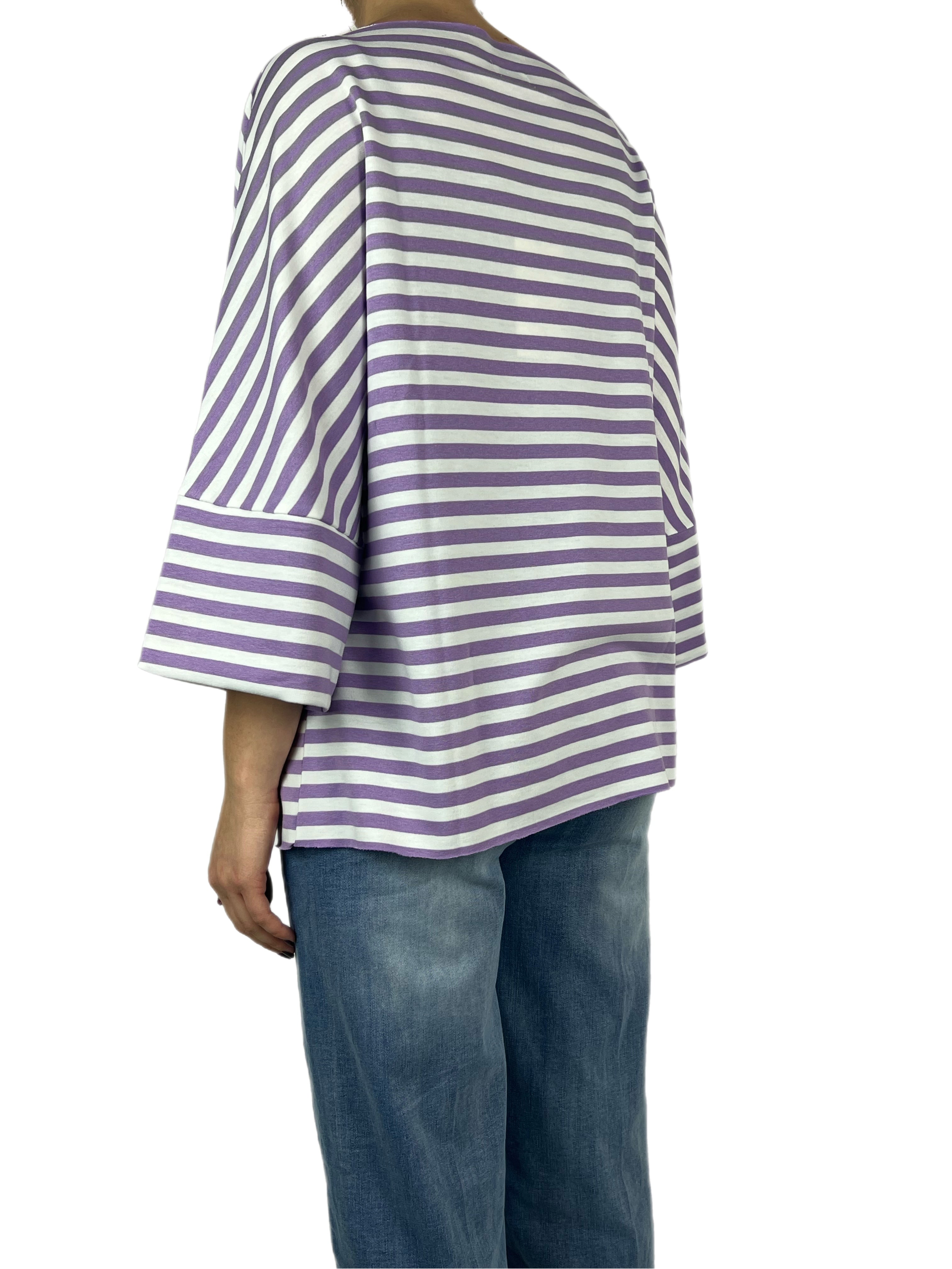 Matié maglia zebra lilla