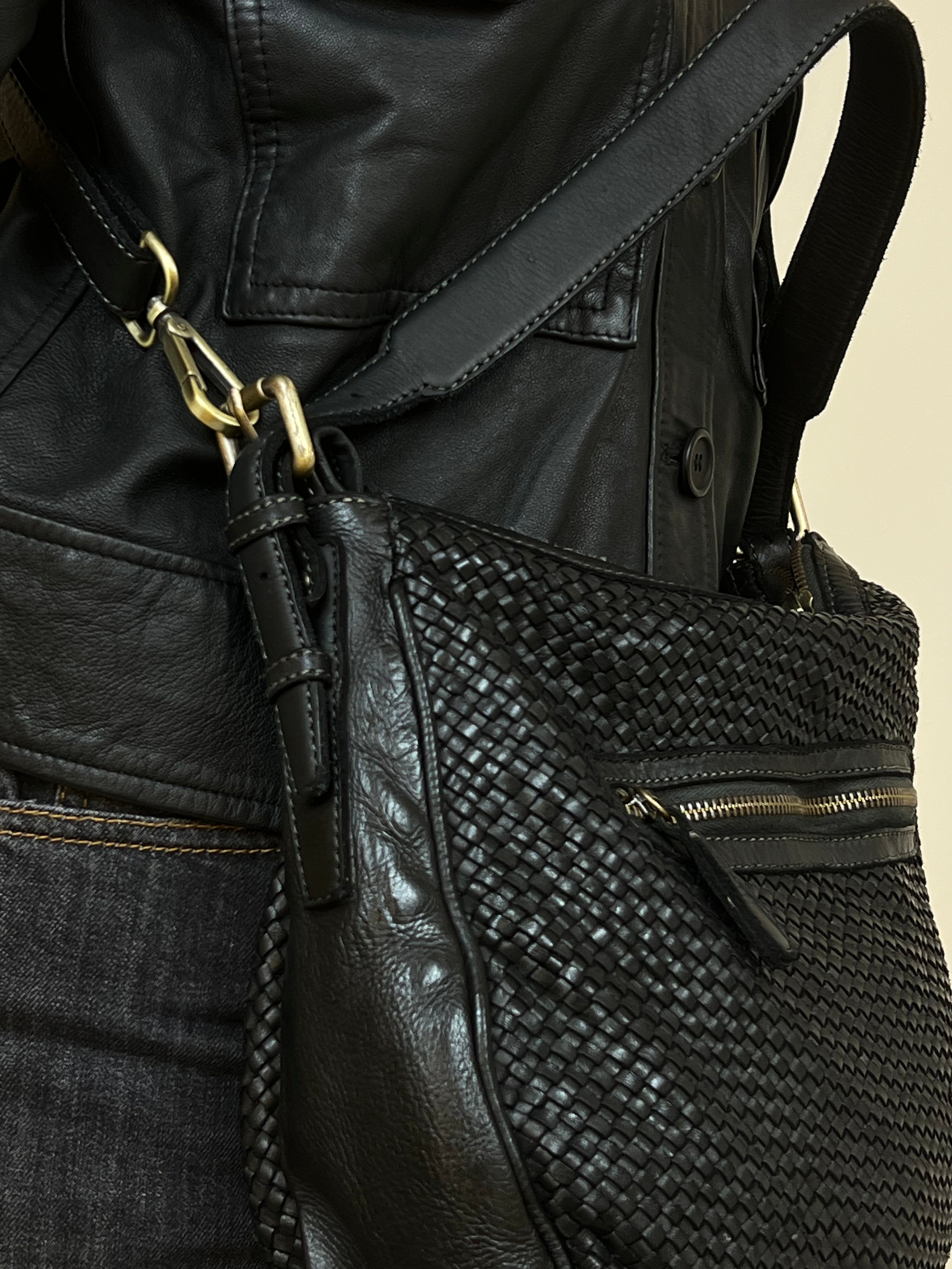 MATIÉ Bag Ginger intreccio pelle