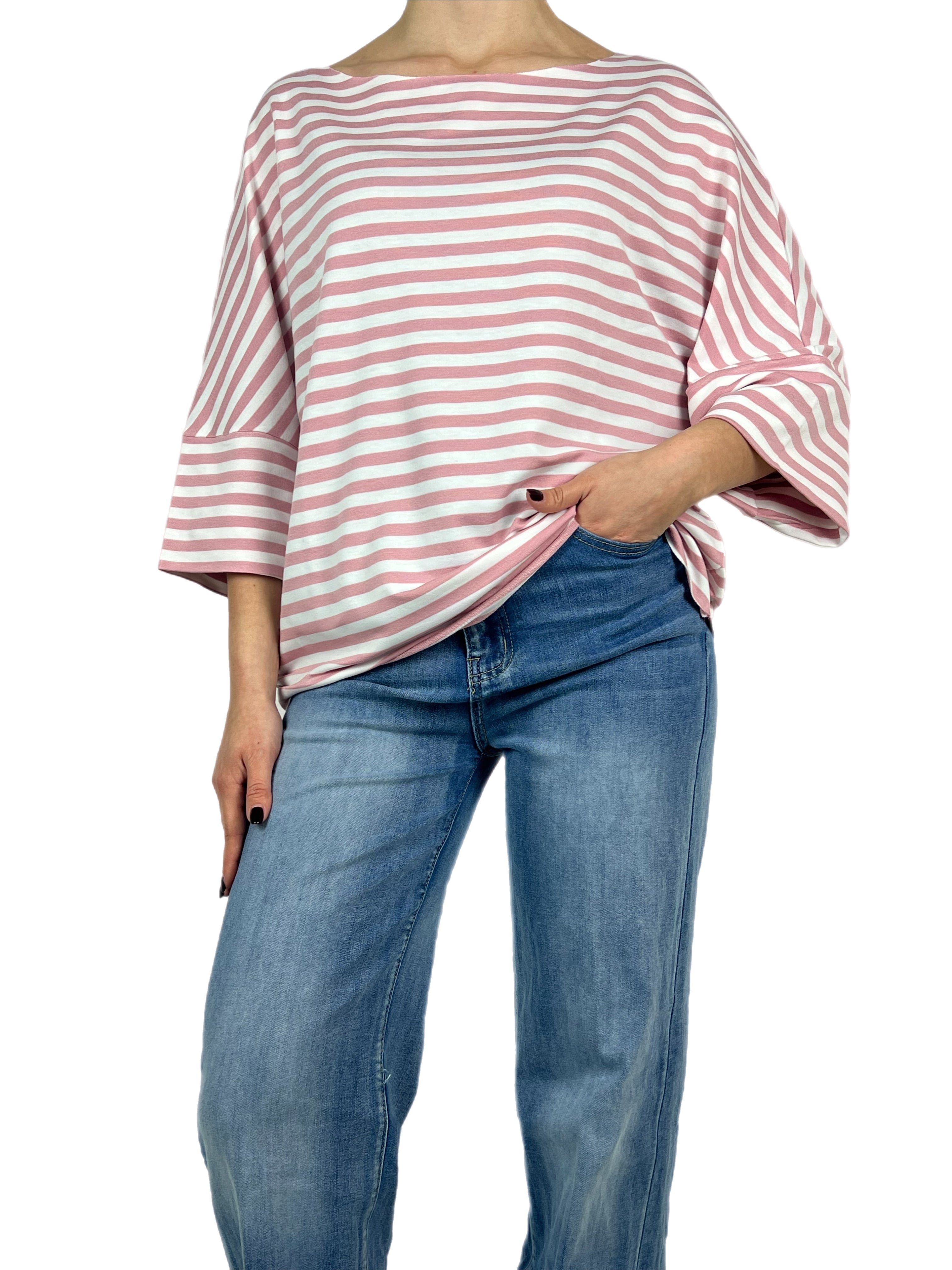 Matié maglia zebra rosa