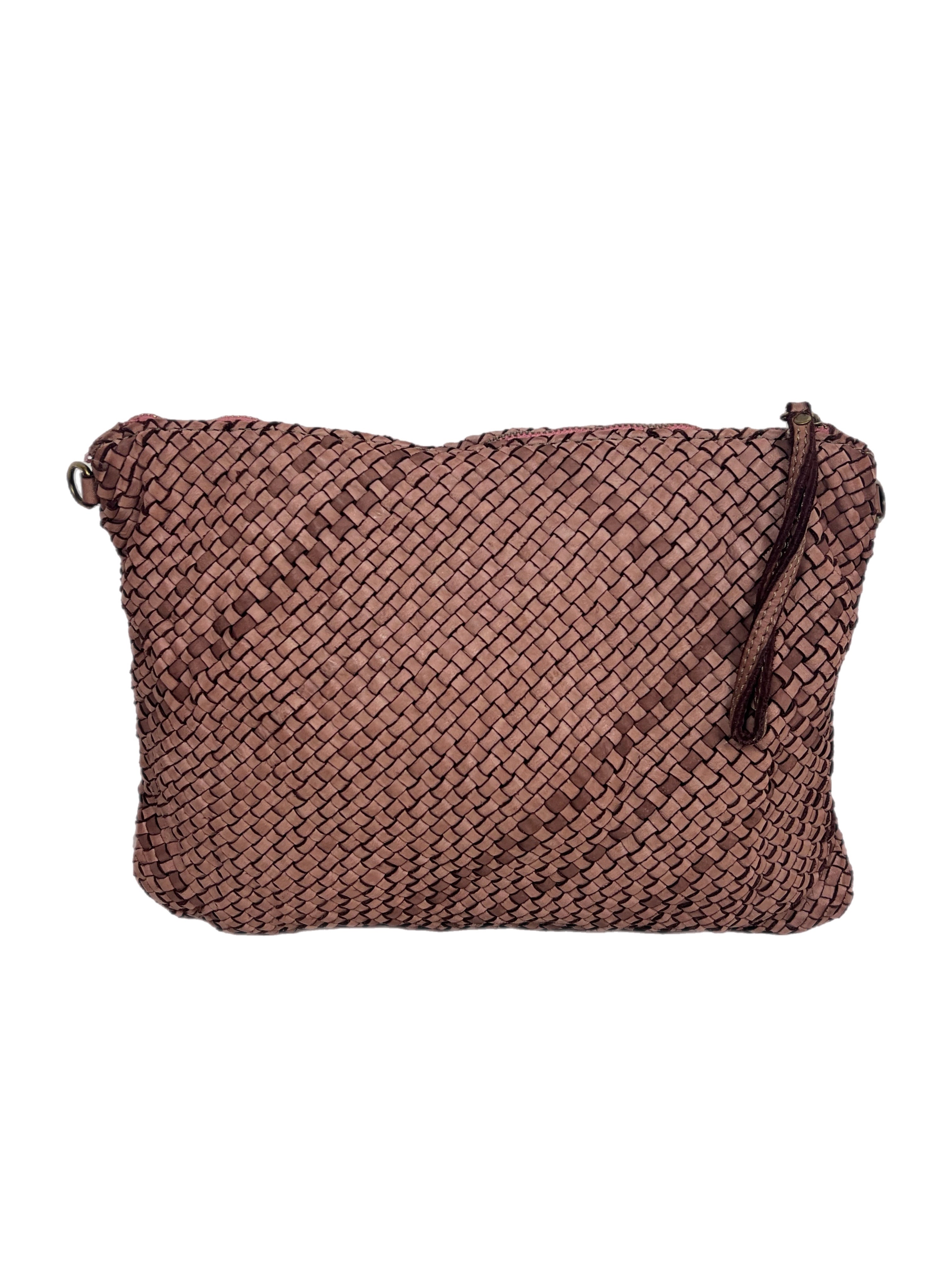 Matié borsa pelle Siviglia rosa