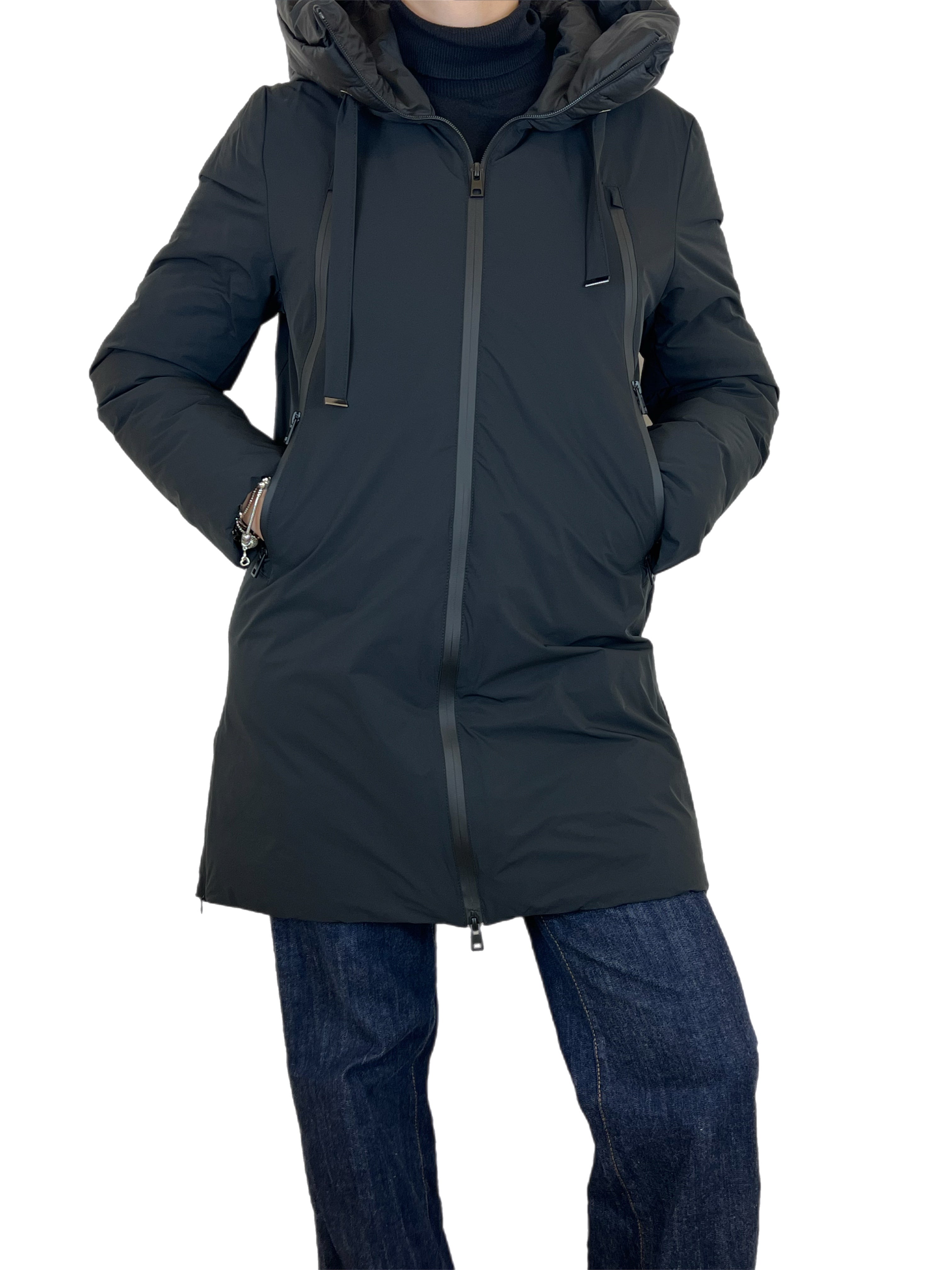 Azulé piumino morgana nero