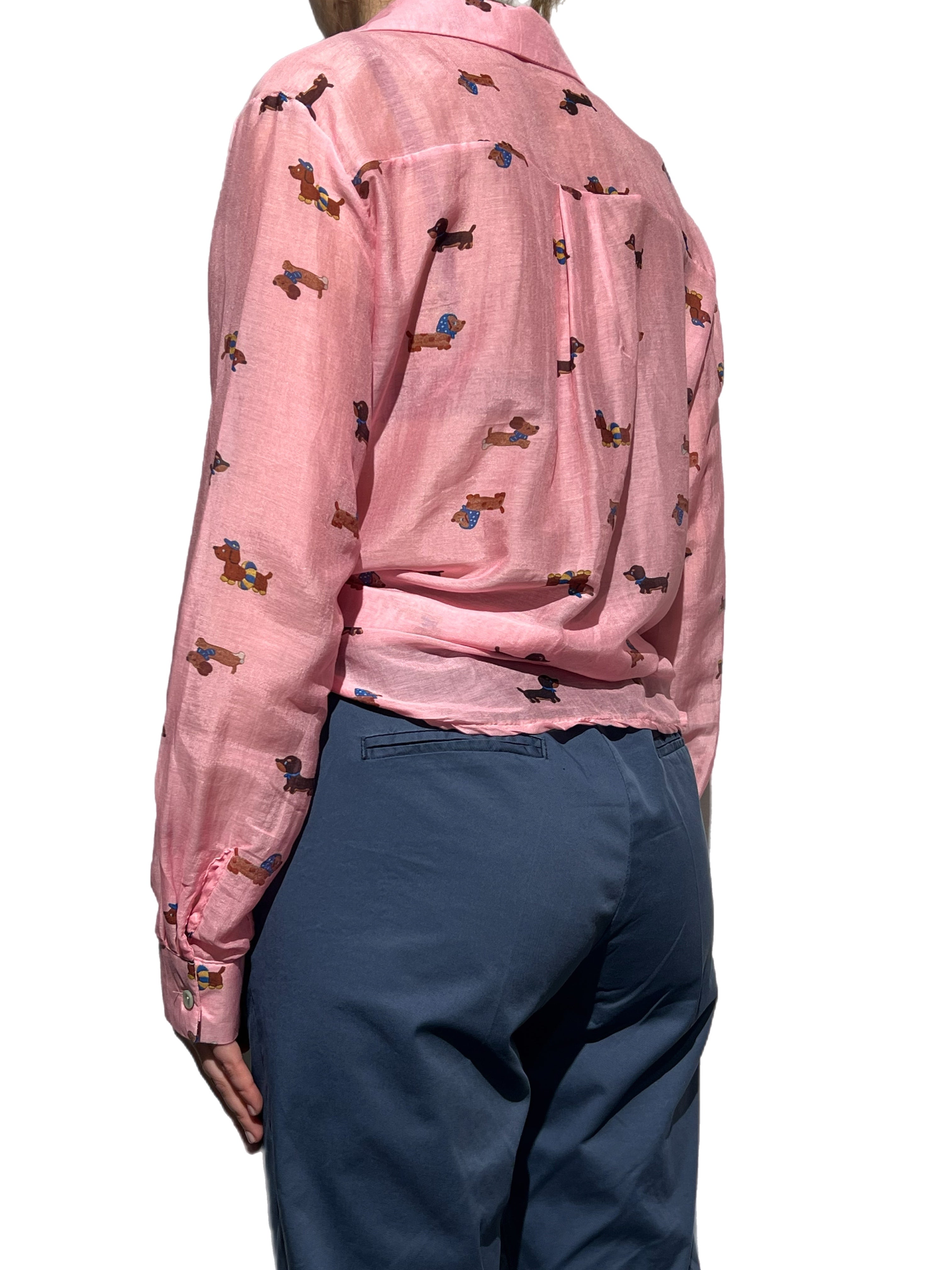 Matié camicia dogs rosa