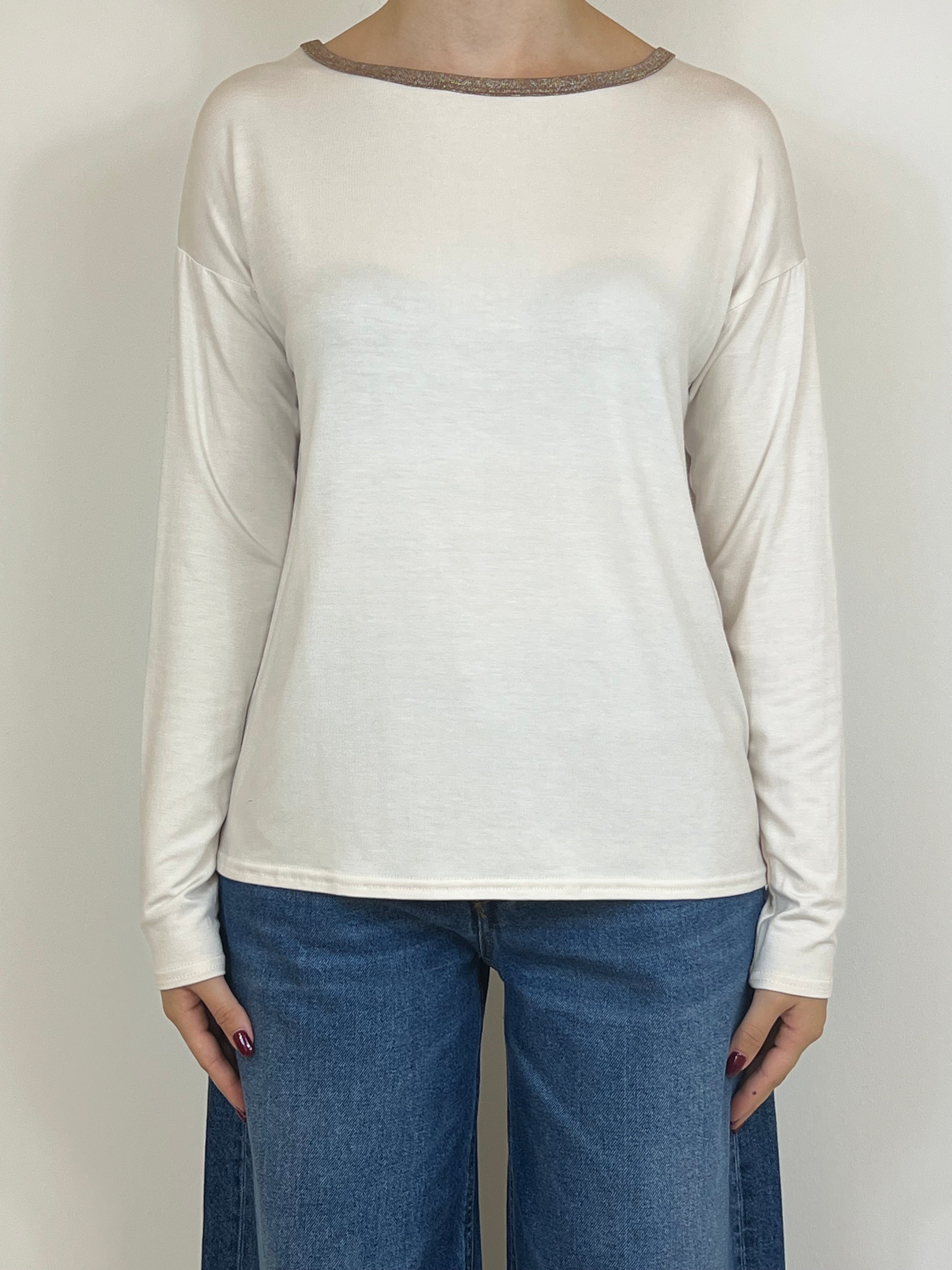 Susy mix maglia bordo lurex