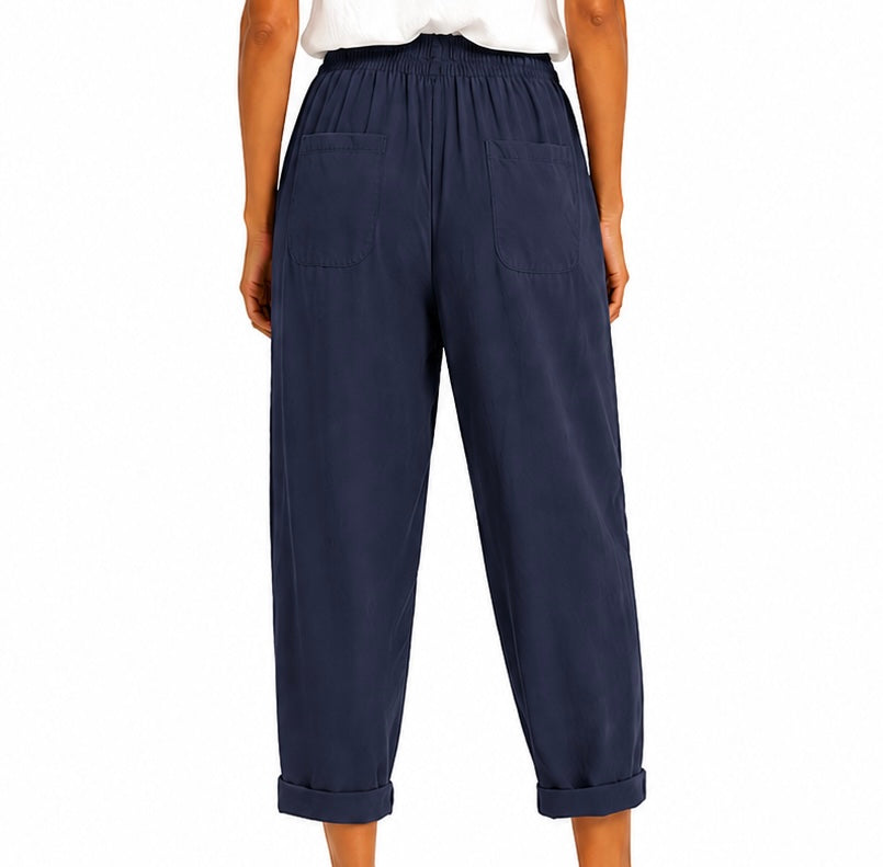 Matié pantalone carota blu