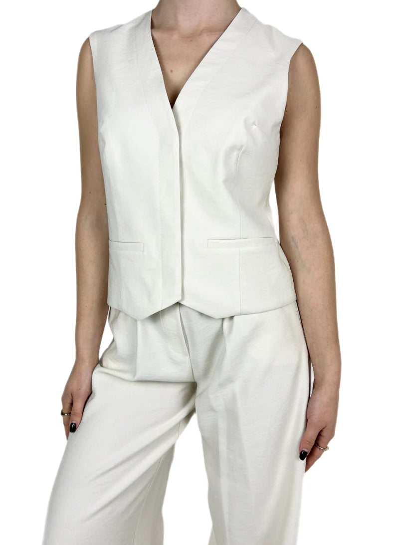 Two way gilet Verbana panna