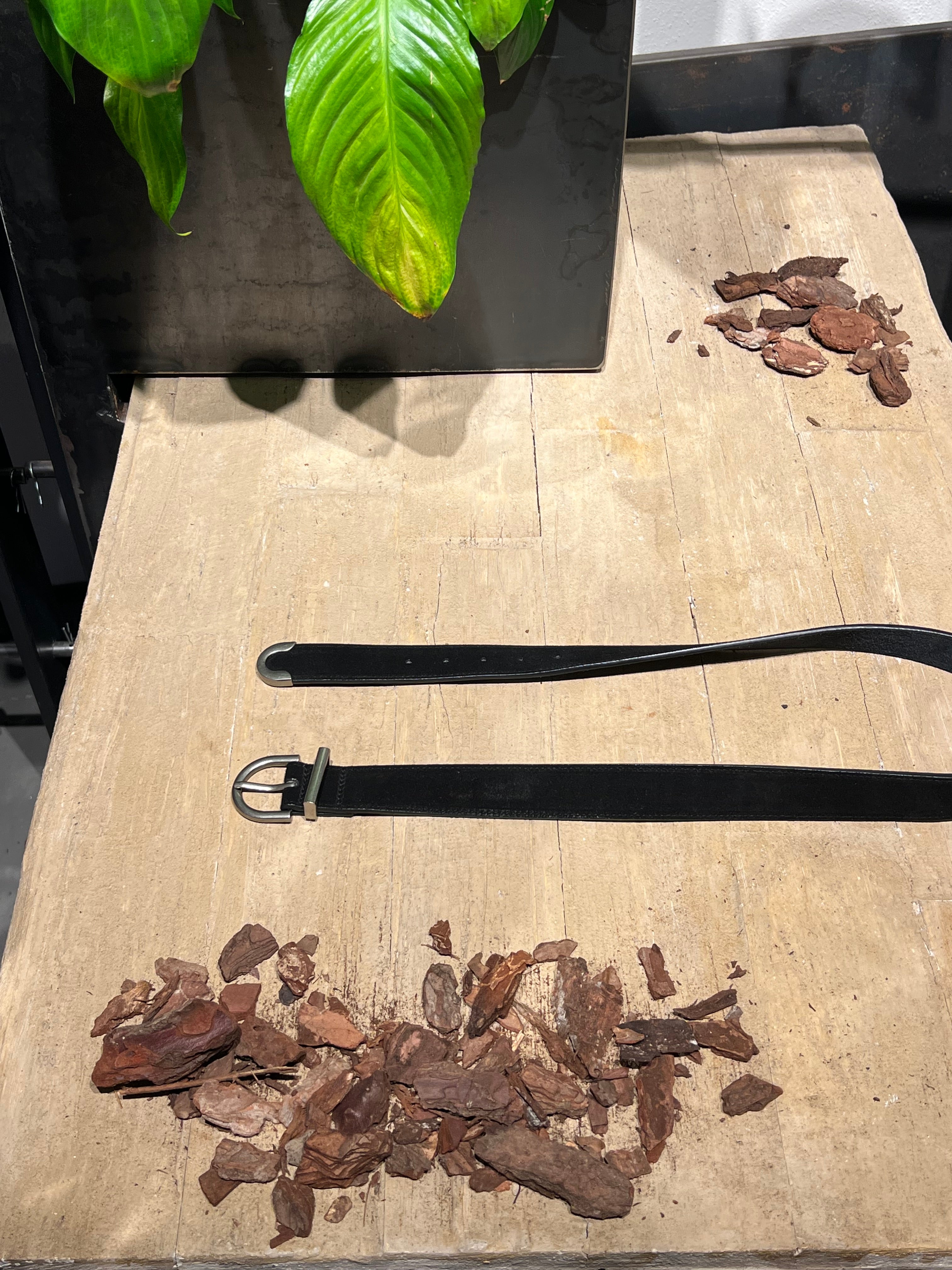 Matié cintura pelle scamosciata nero