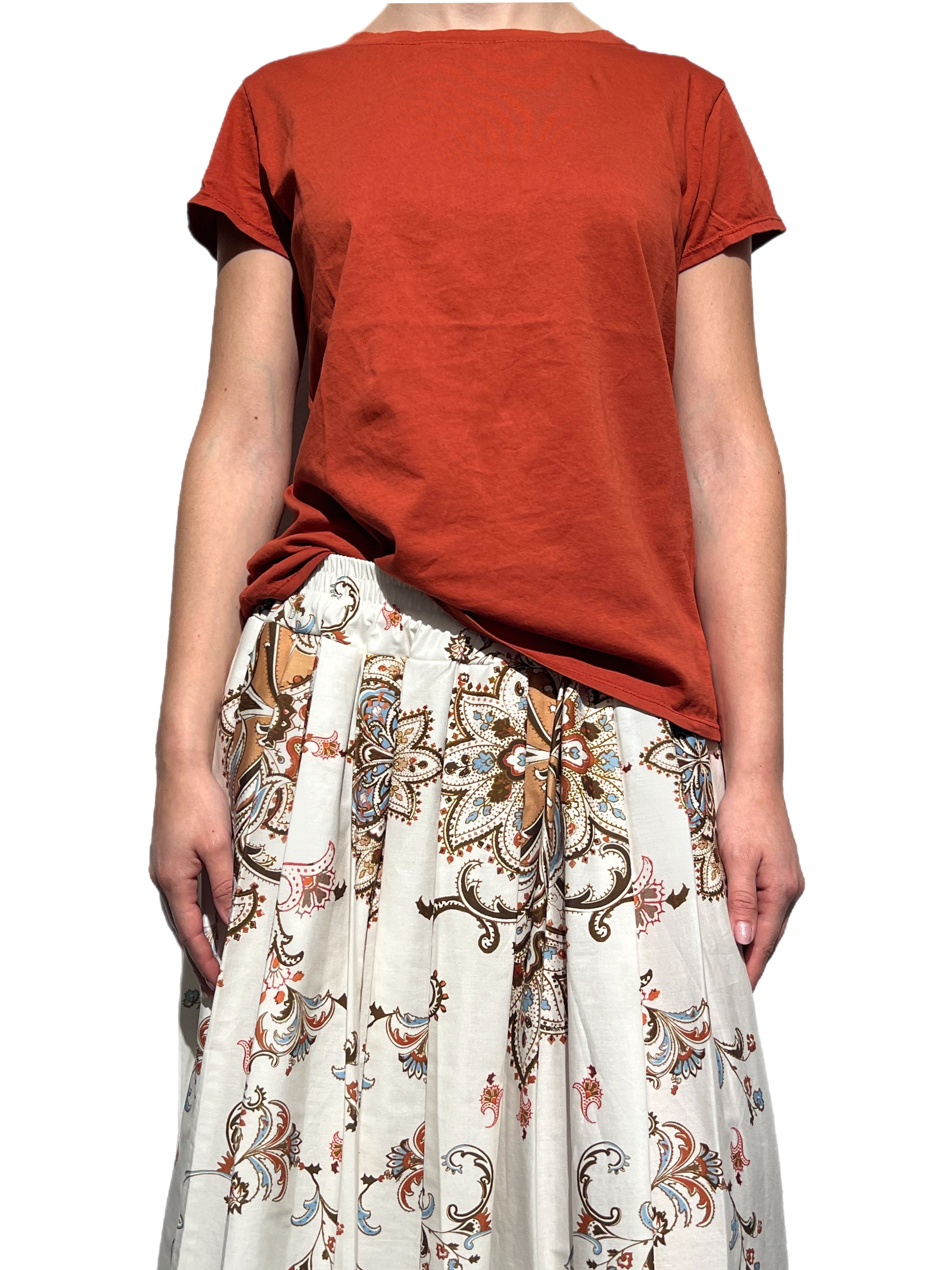 Matié t-shirt basic mattone