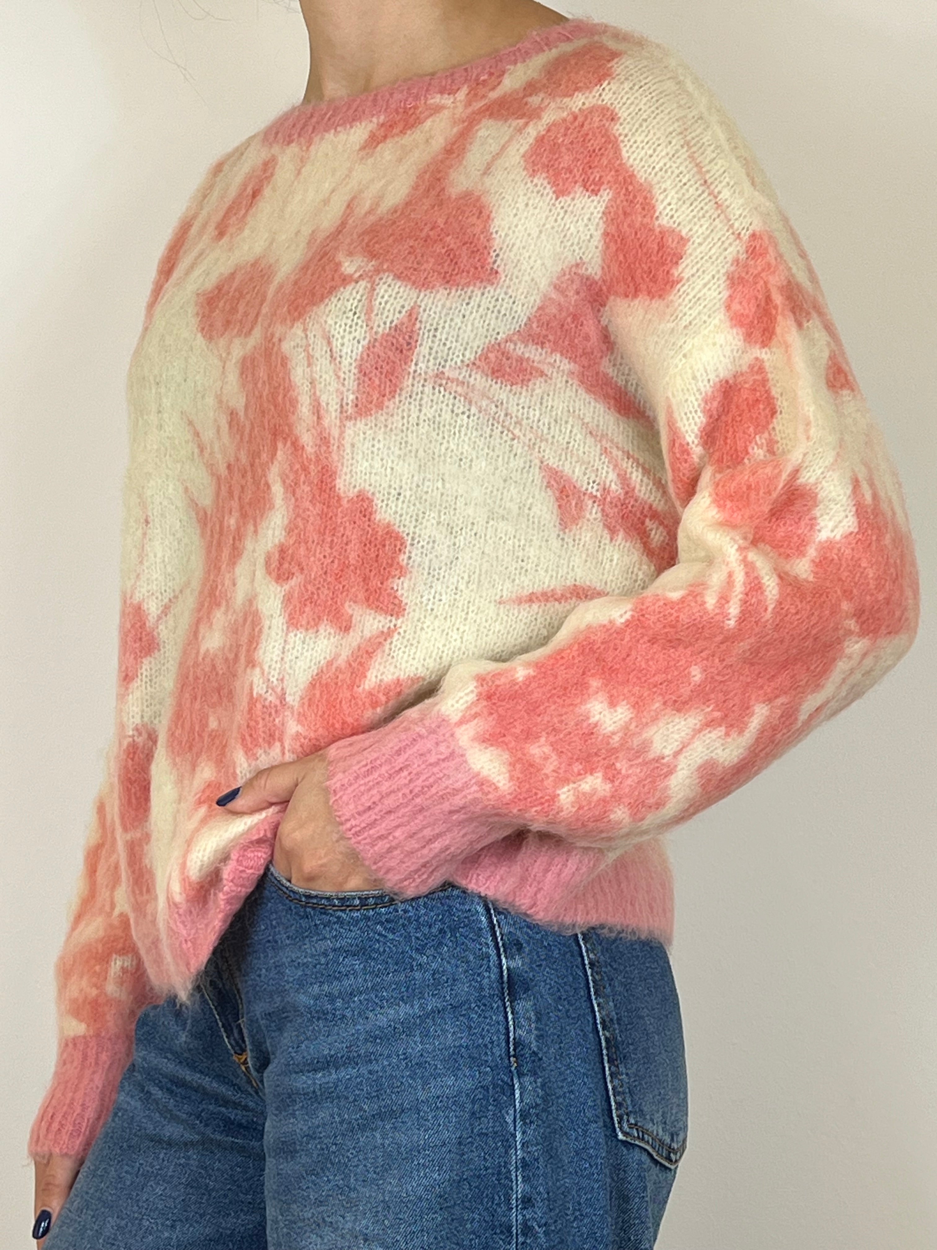 Zimo maglia fiore rosa