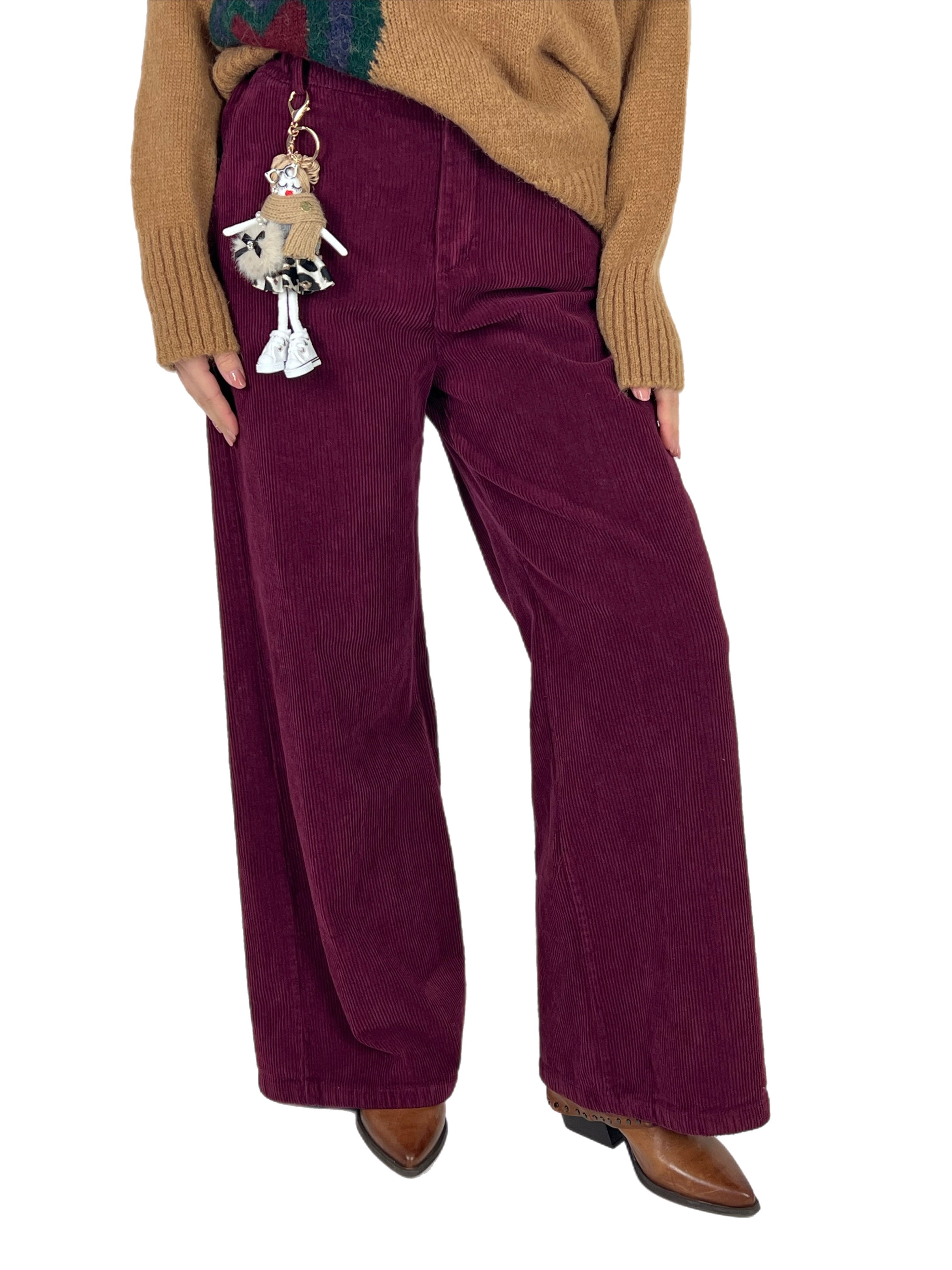 Matié pantaloni ronny bordeaux