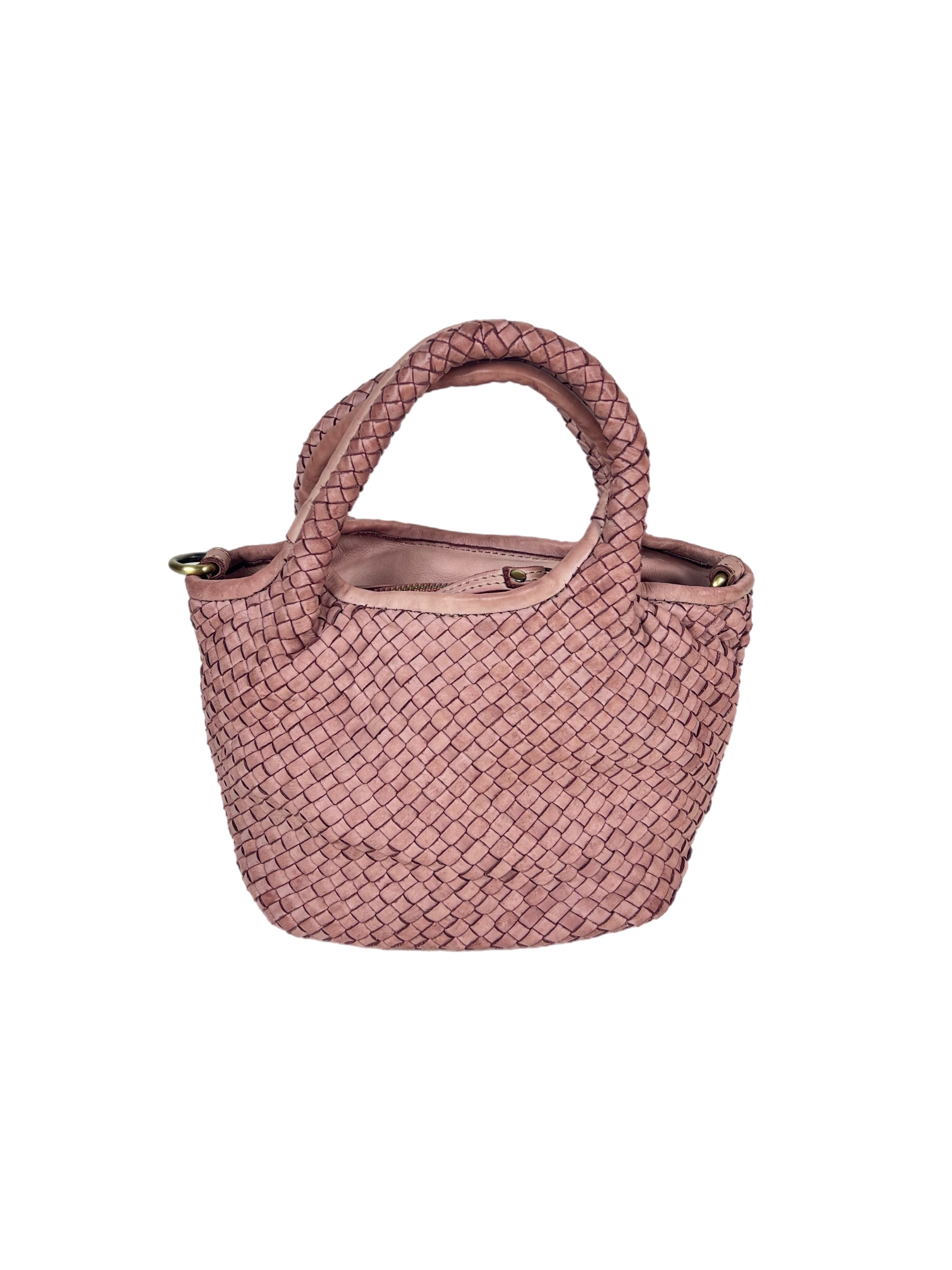 Matié borsa pelle vigo rosa