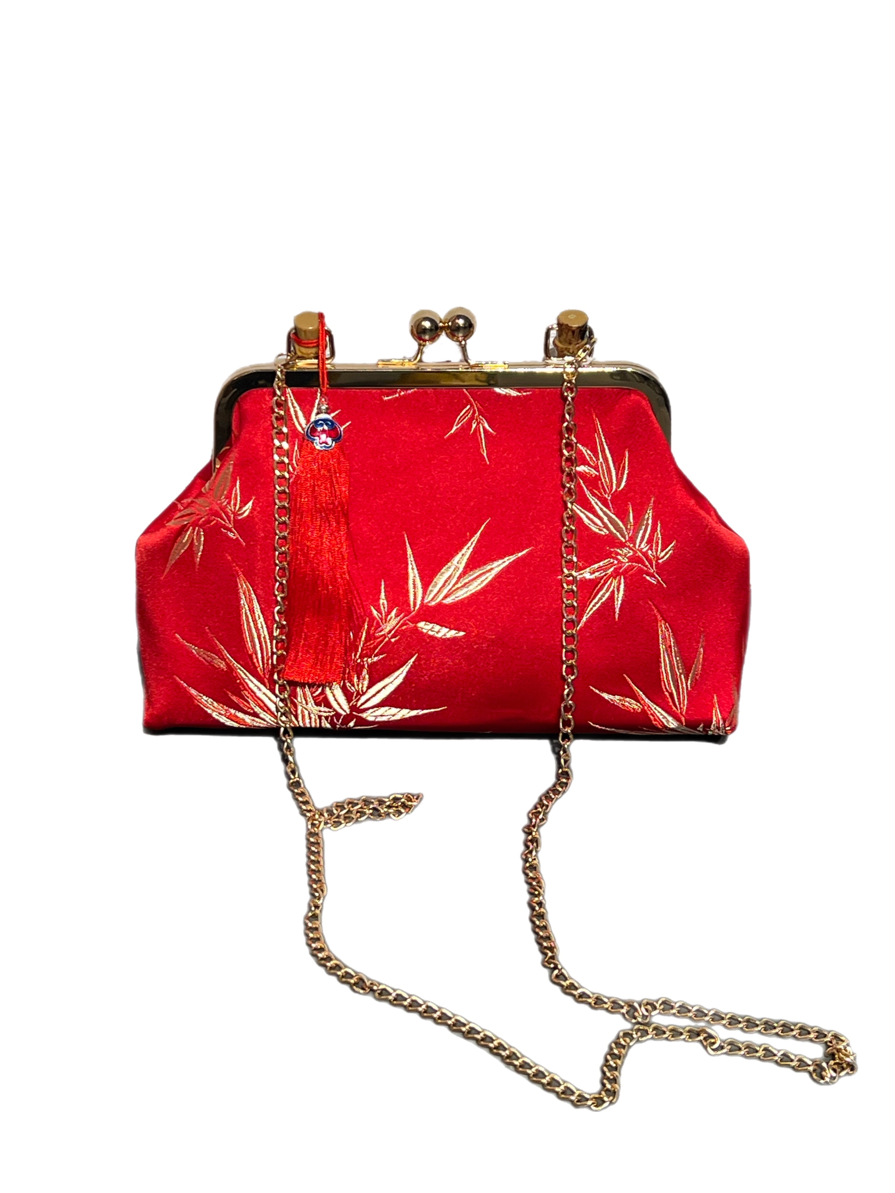 Matié borsa bambù rosso