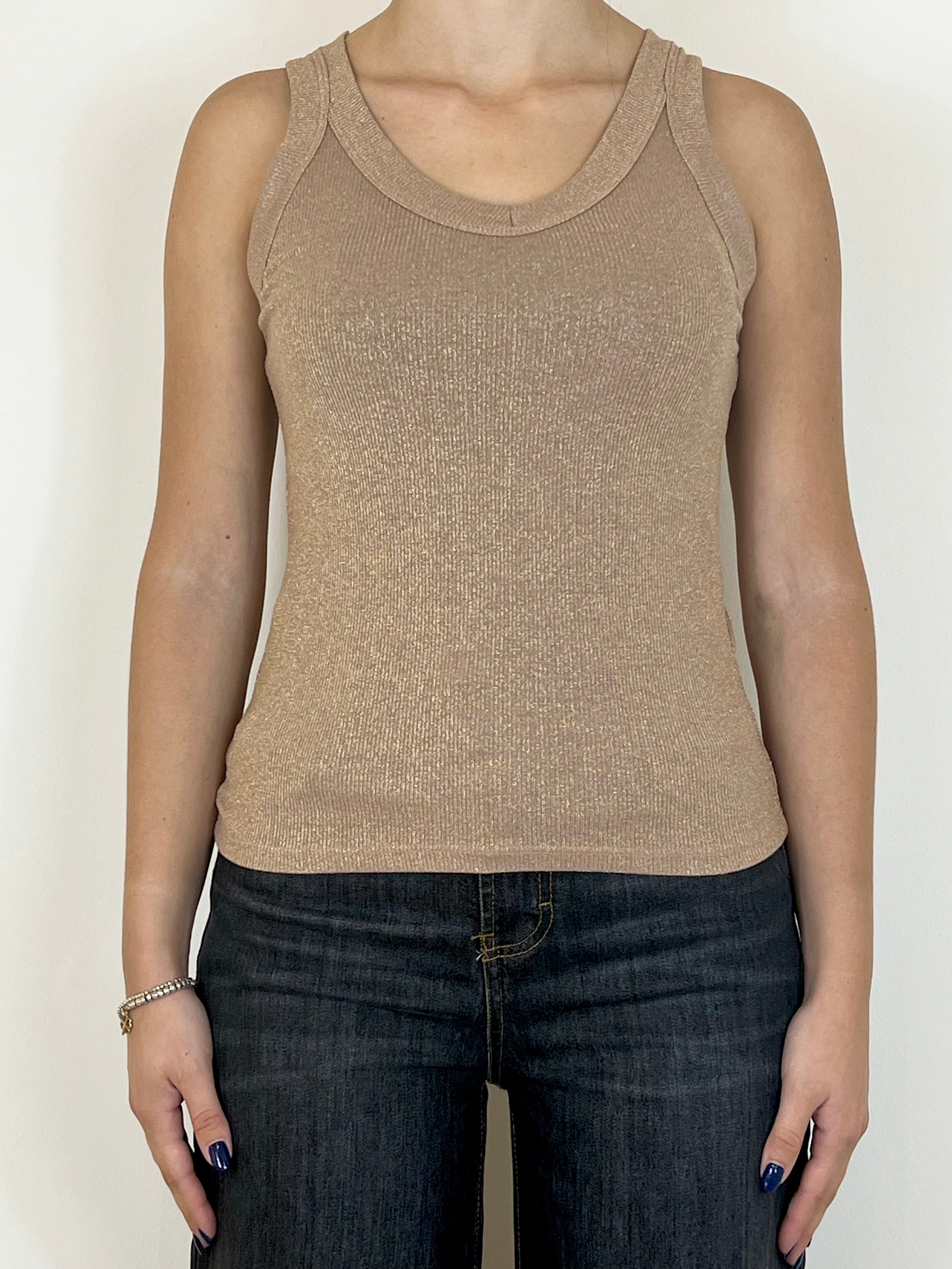 Susy Mix canotta lamé