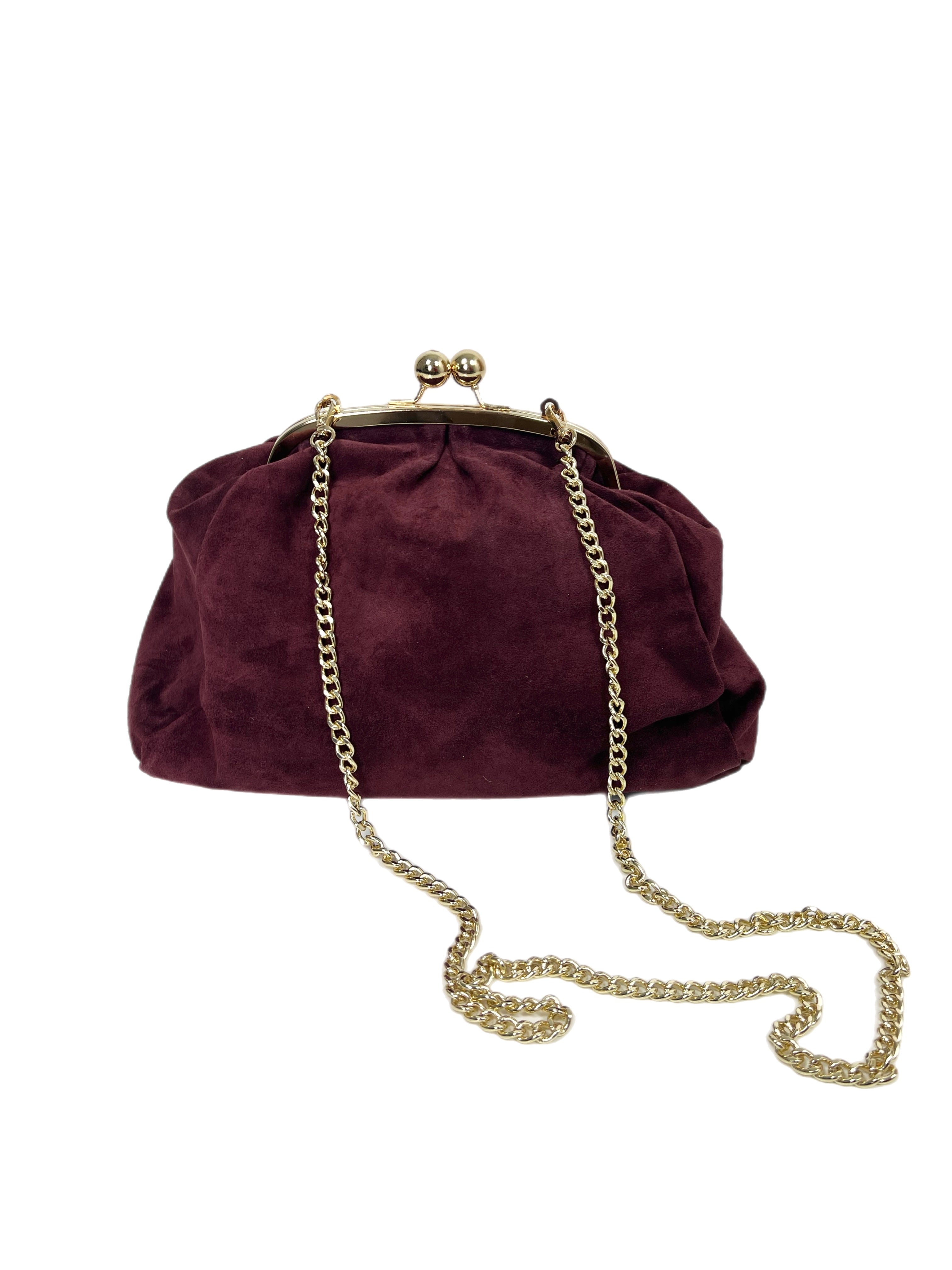 Matié borsa agnese camoscio bordeaux