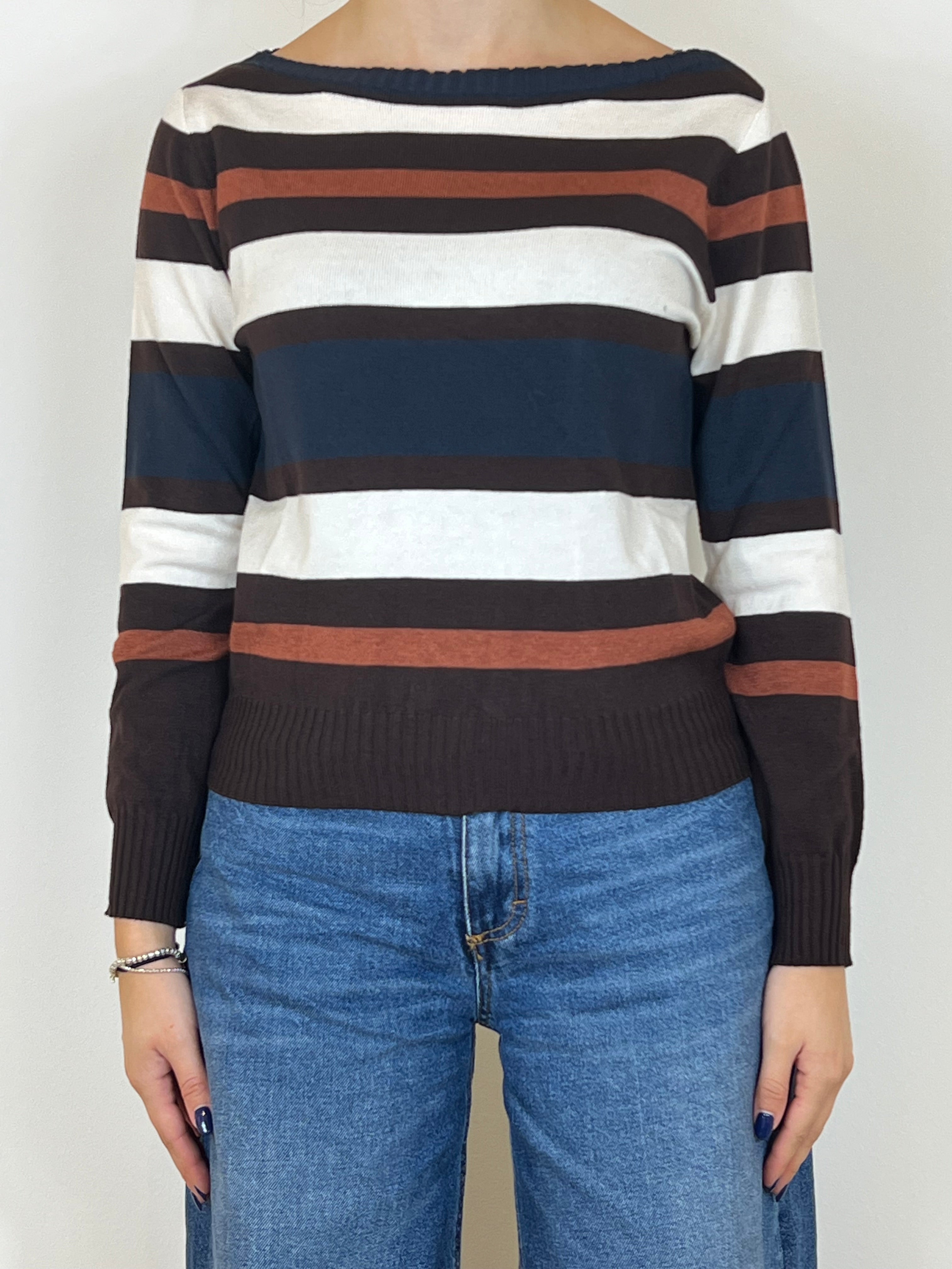 Susy mix maglia filo cioccolato