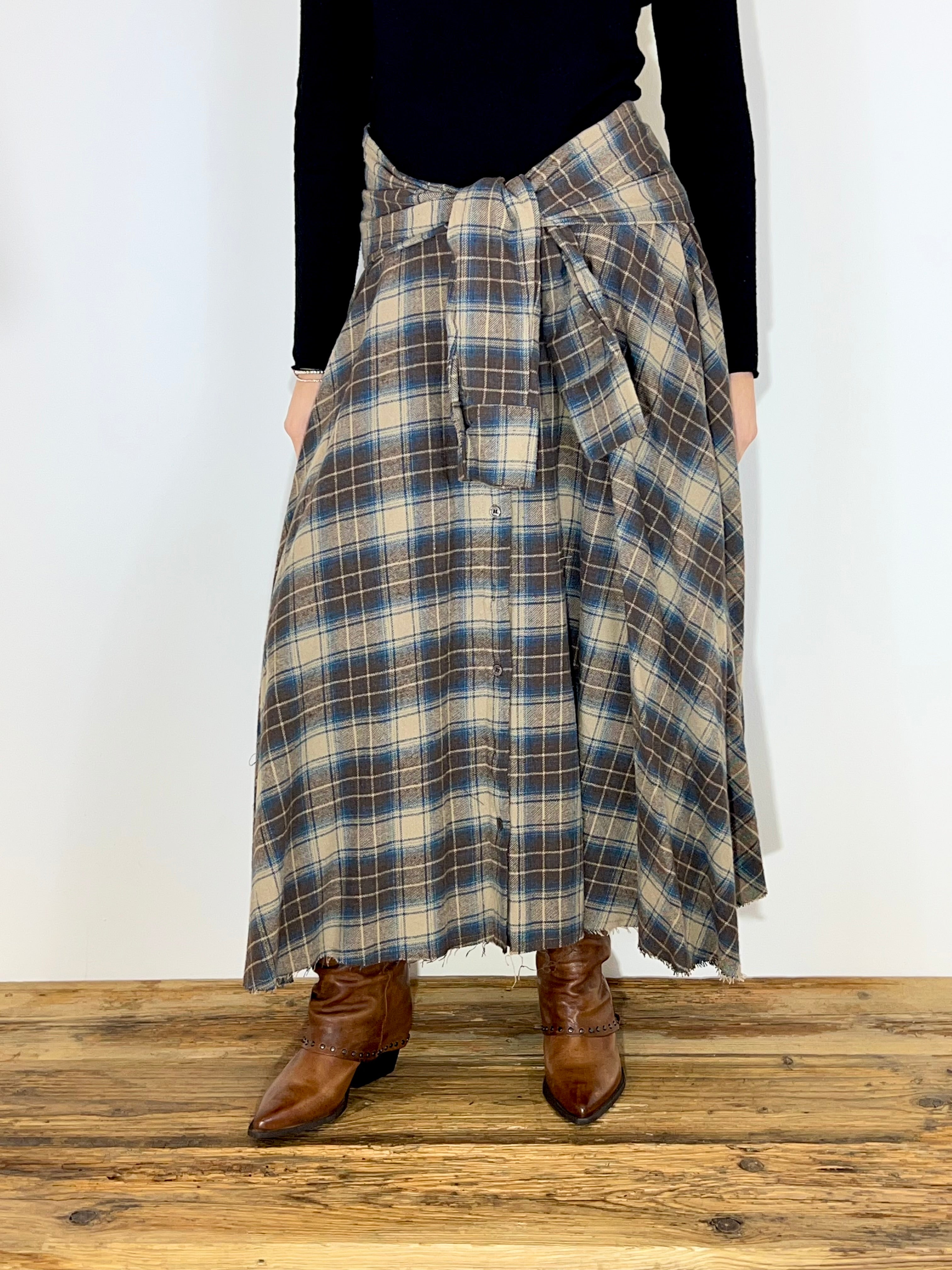 Matié gonna nora riga blu