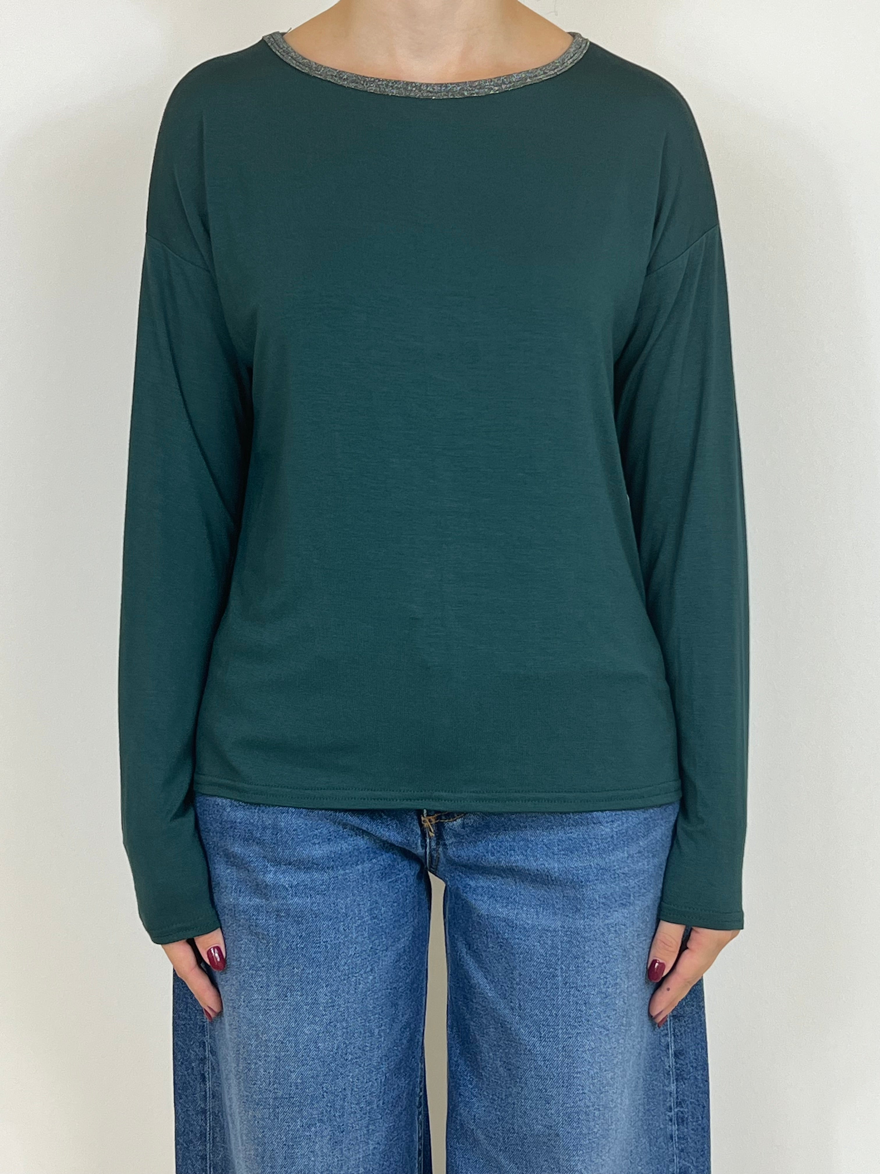 Susy mix maglia bordo lurex