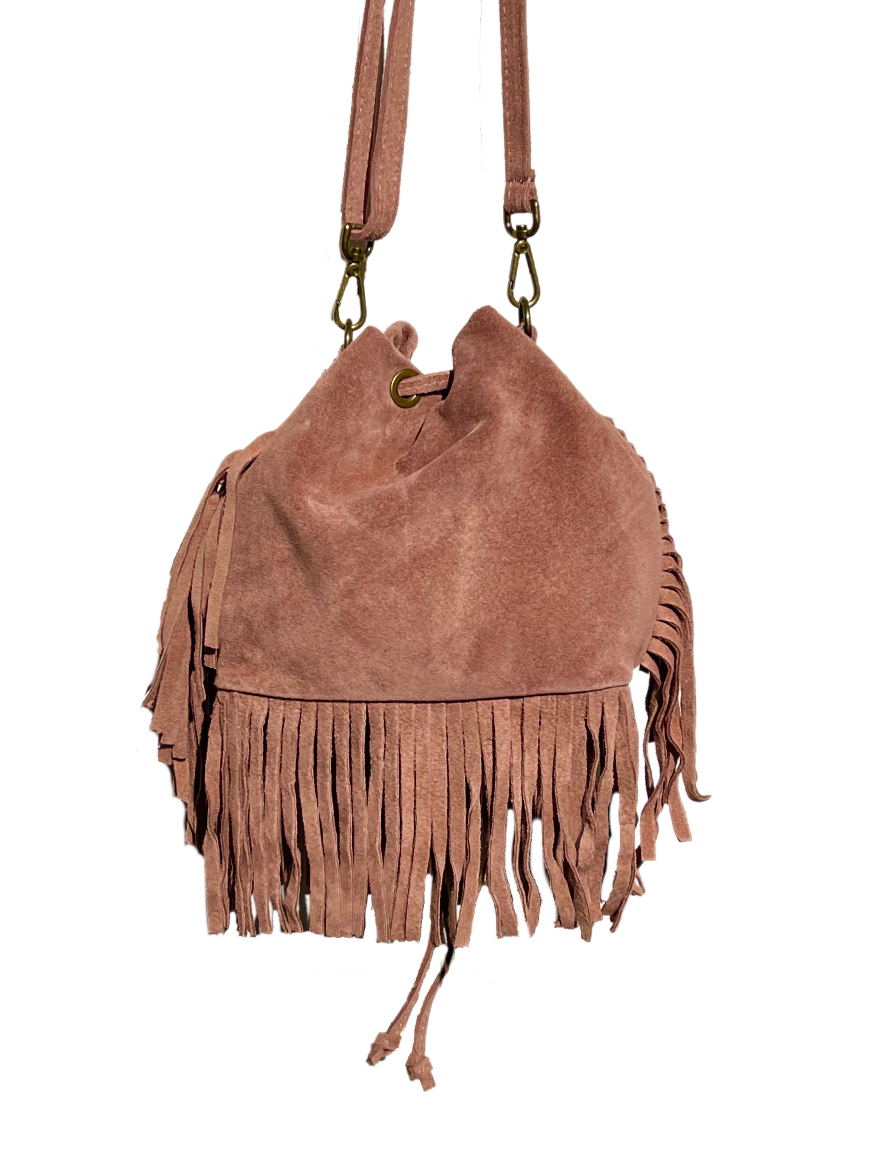 Matié borsa camoscio desert rosa