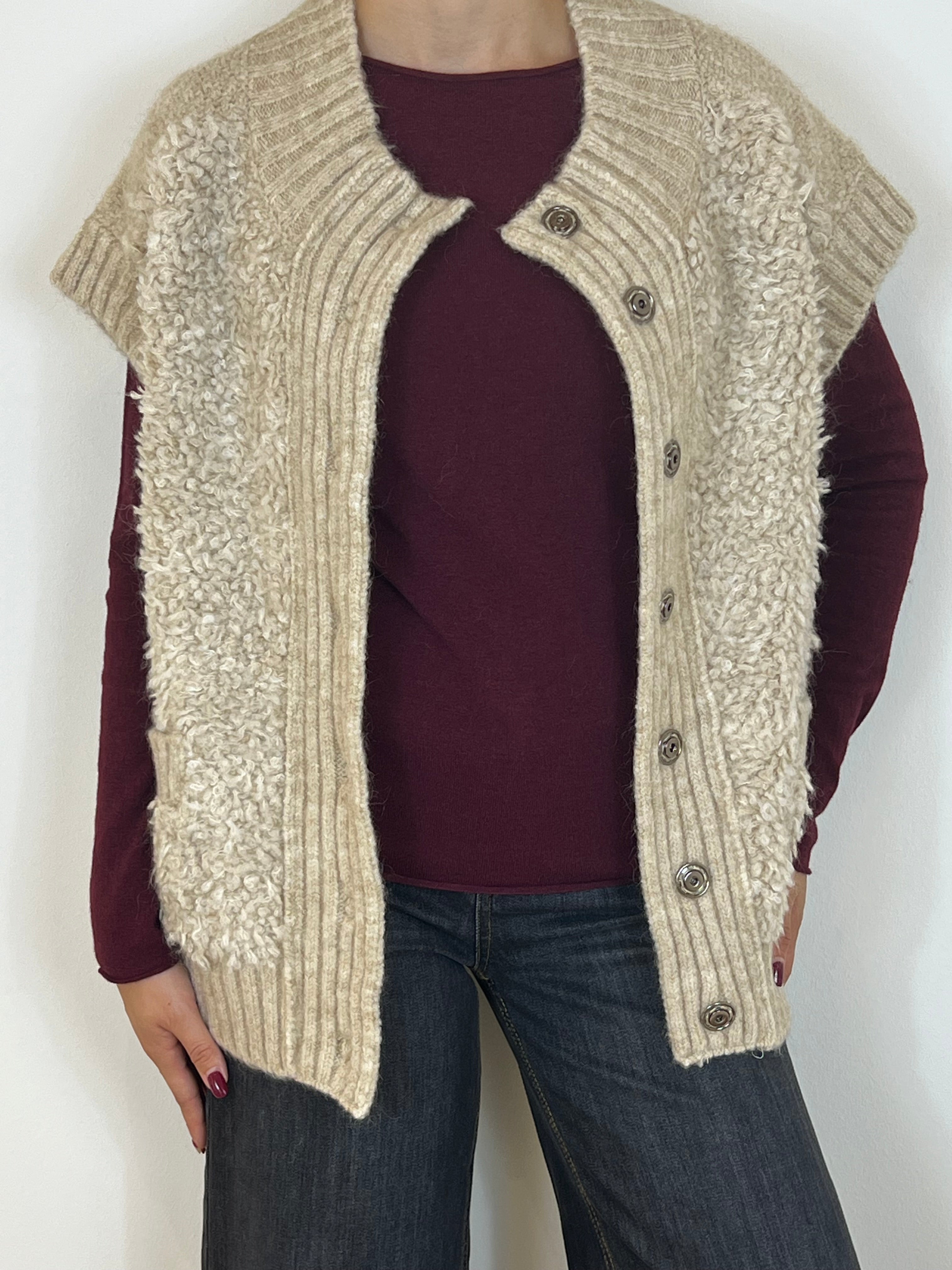 Matié gilet bouclé bear